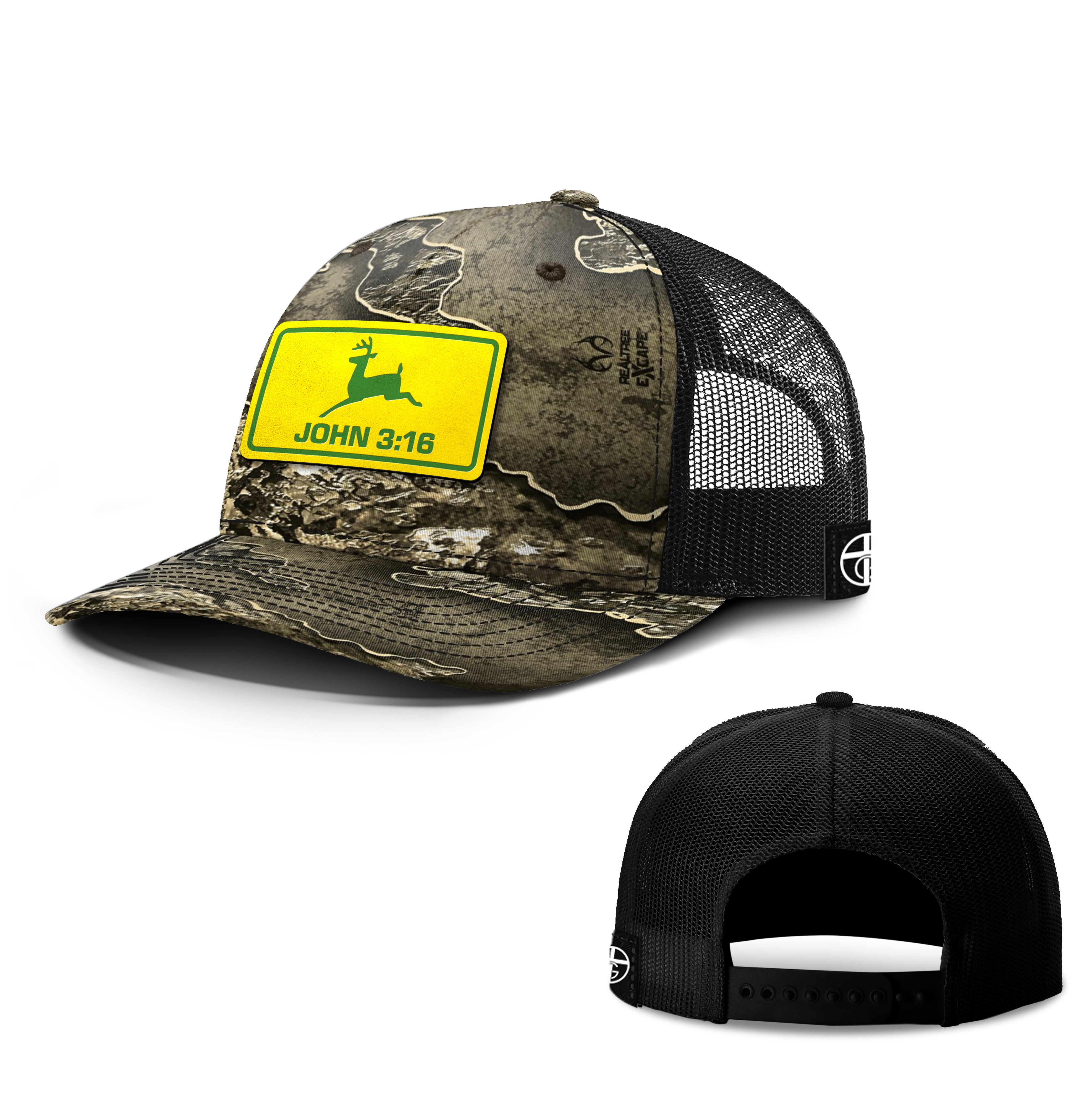 John 3:16 Hunting Patch Hats