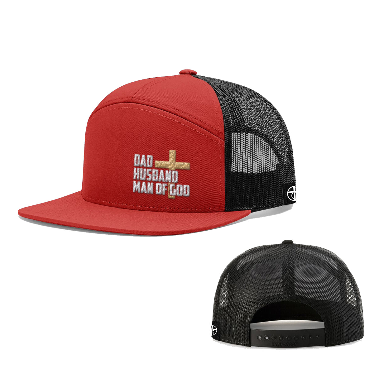 Dad, Husband, Man of God 7 Panel Hats