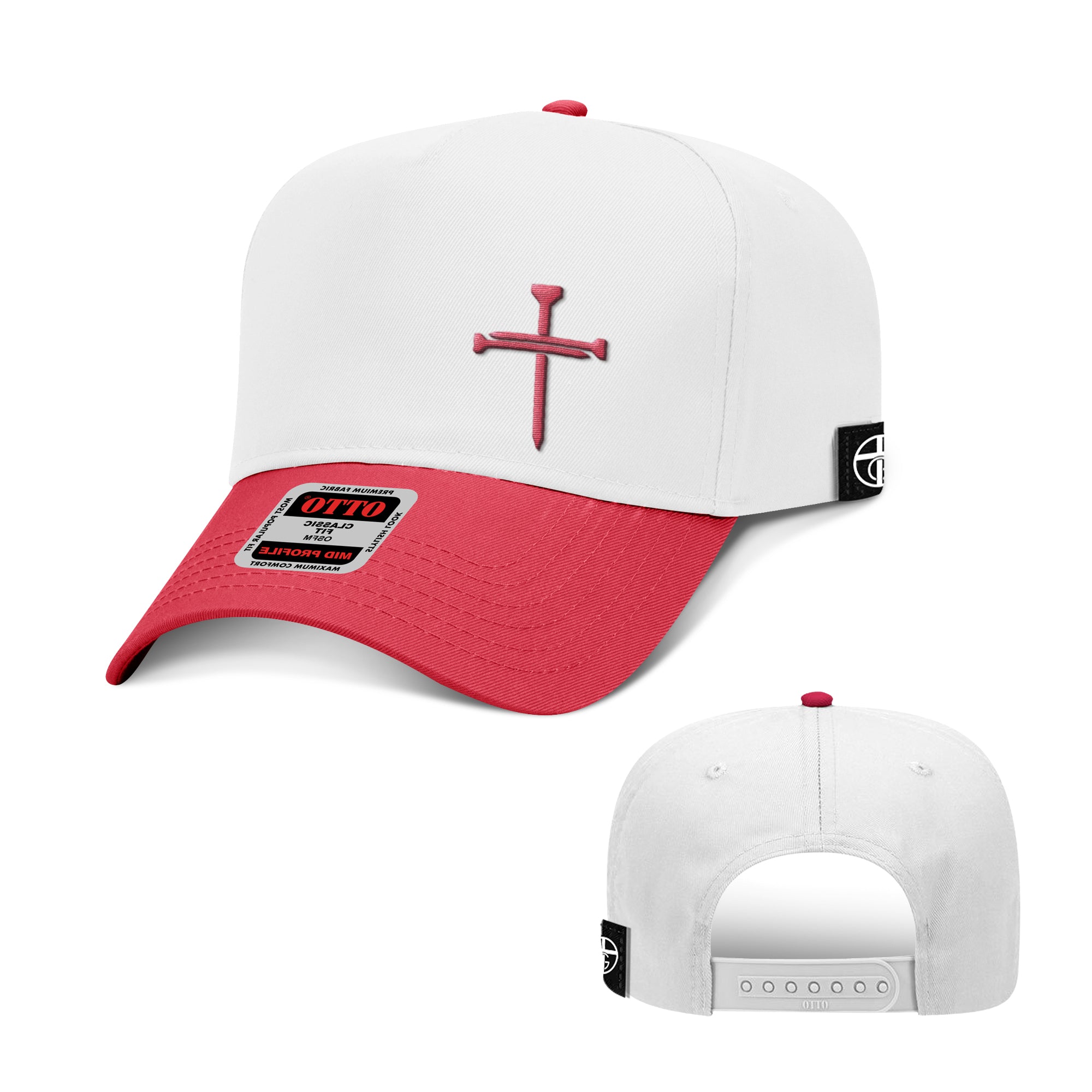 Nail Cross Lower Left Baseball Hats