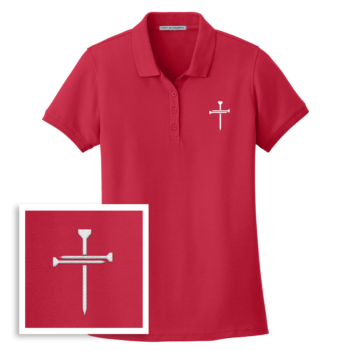 Nail Cross Ladies Polo