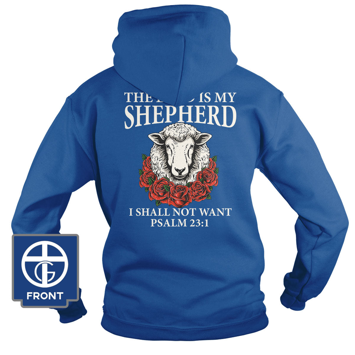 Psalm 23:1 The Lord is my Shepherd (Back Print)