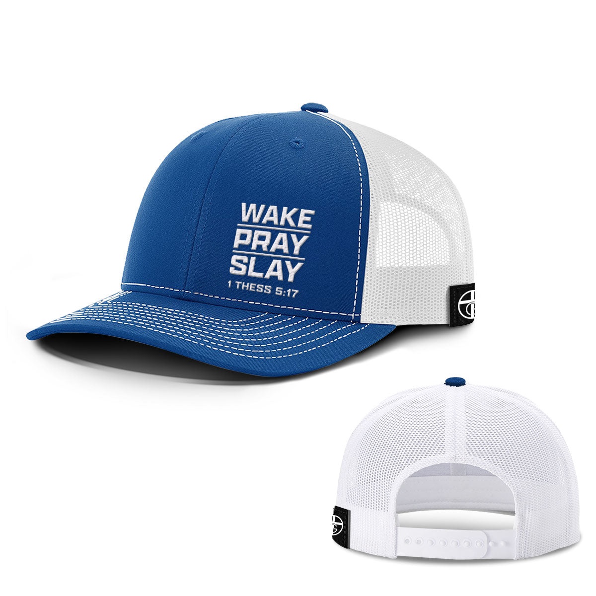 Wake Pray Slay Lower Left Hats