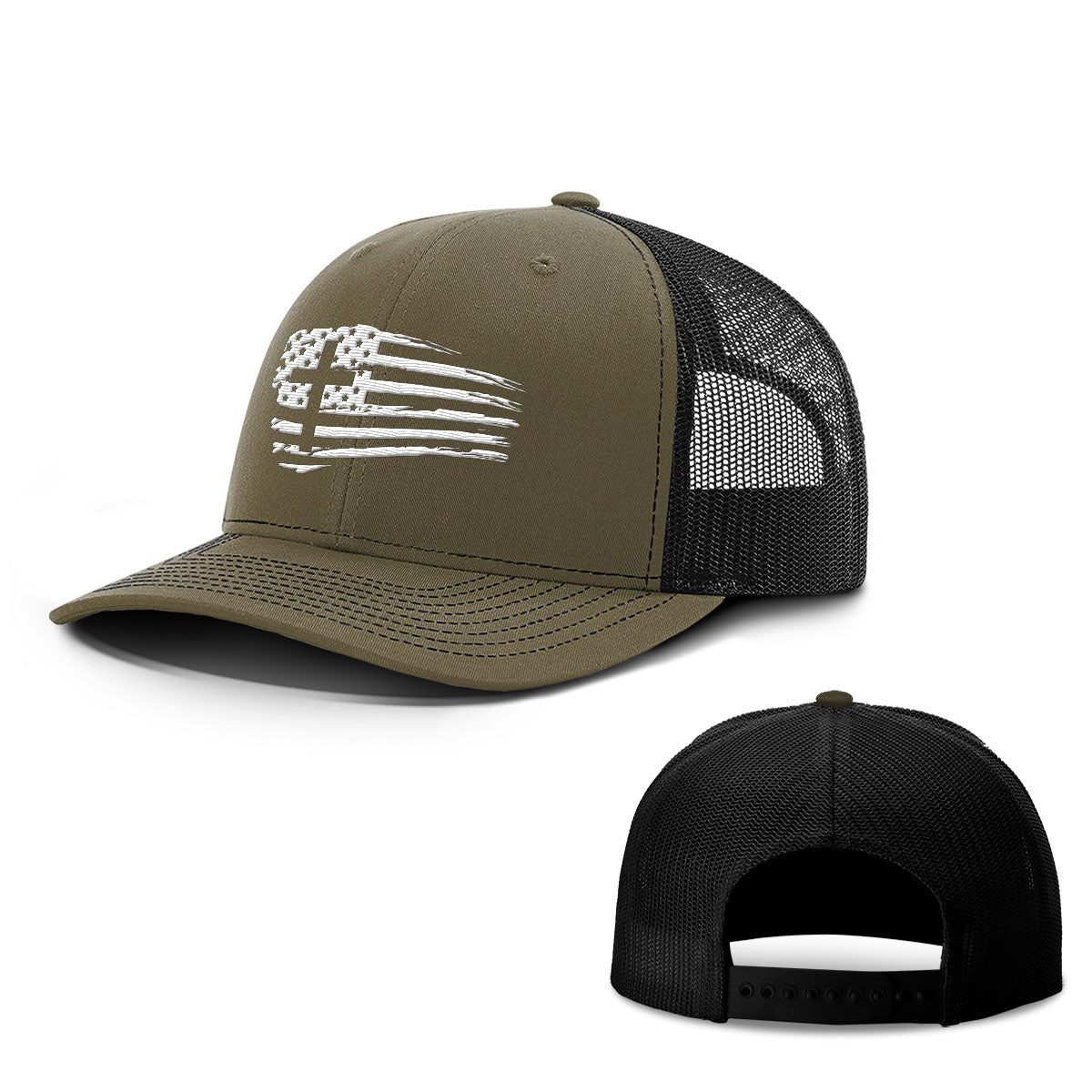 Tattered Flag Cross Hats