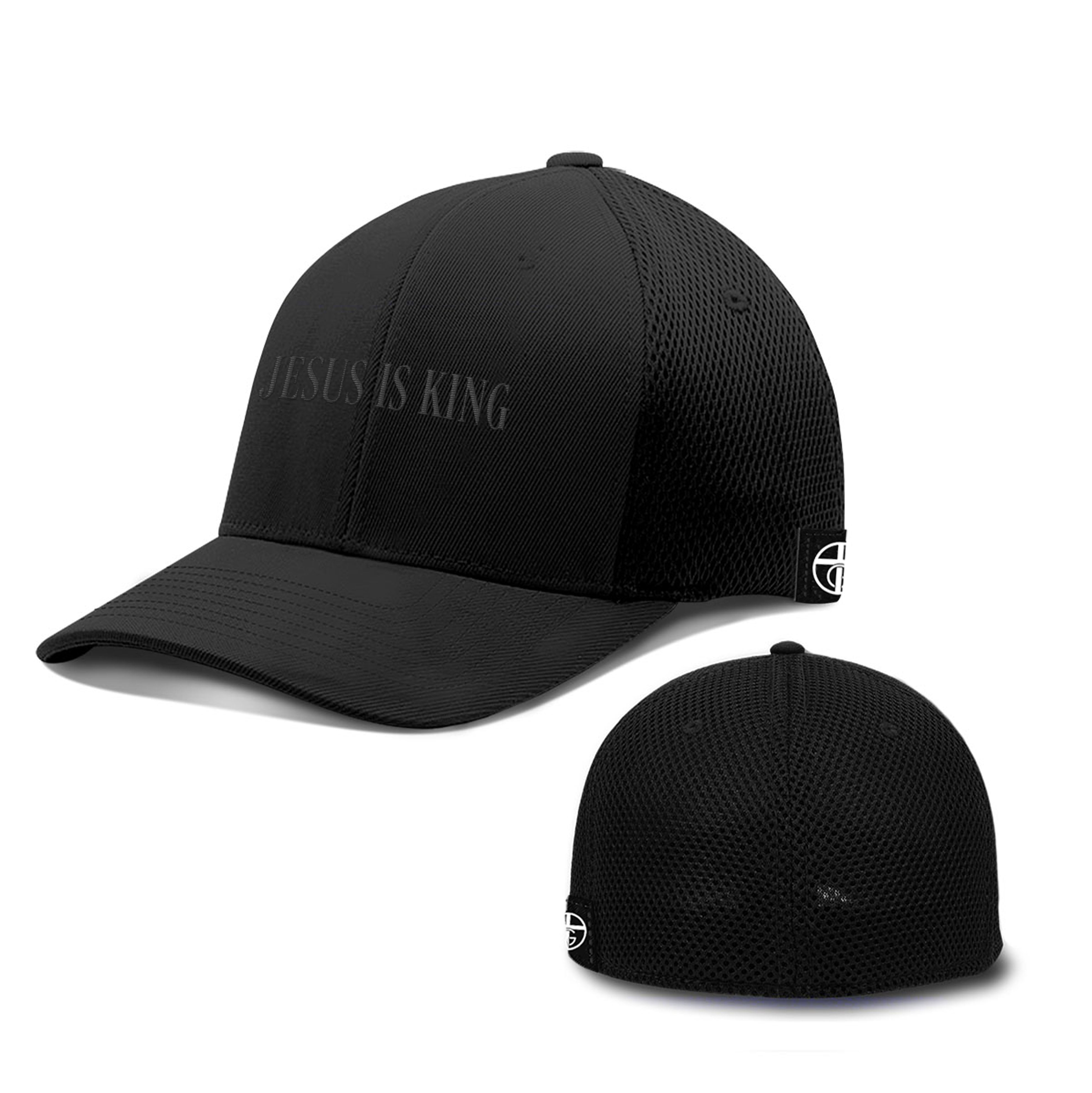 Jesus Is King Blackout Version Hats