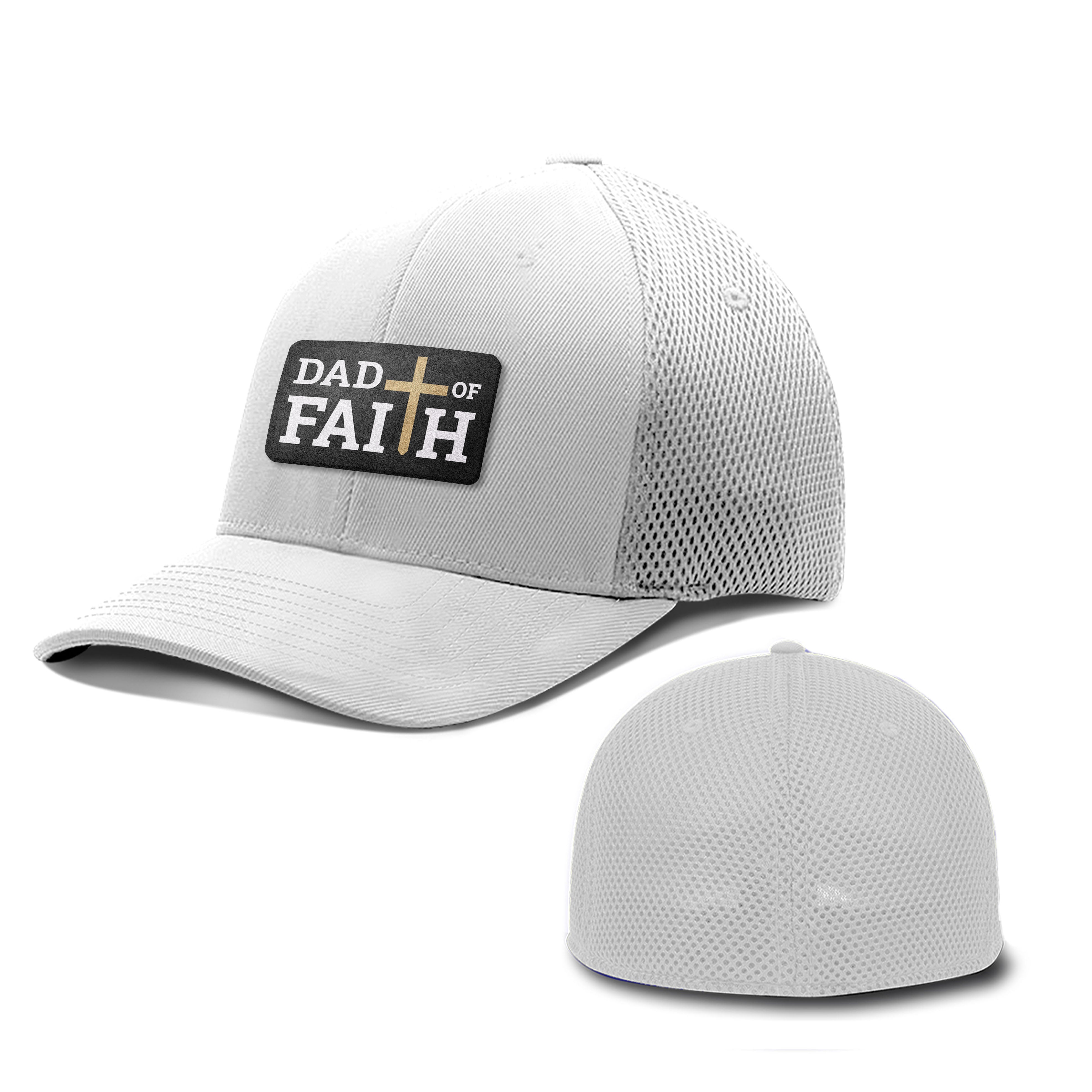 Dad Of Faith Patch Hats