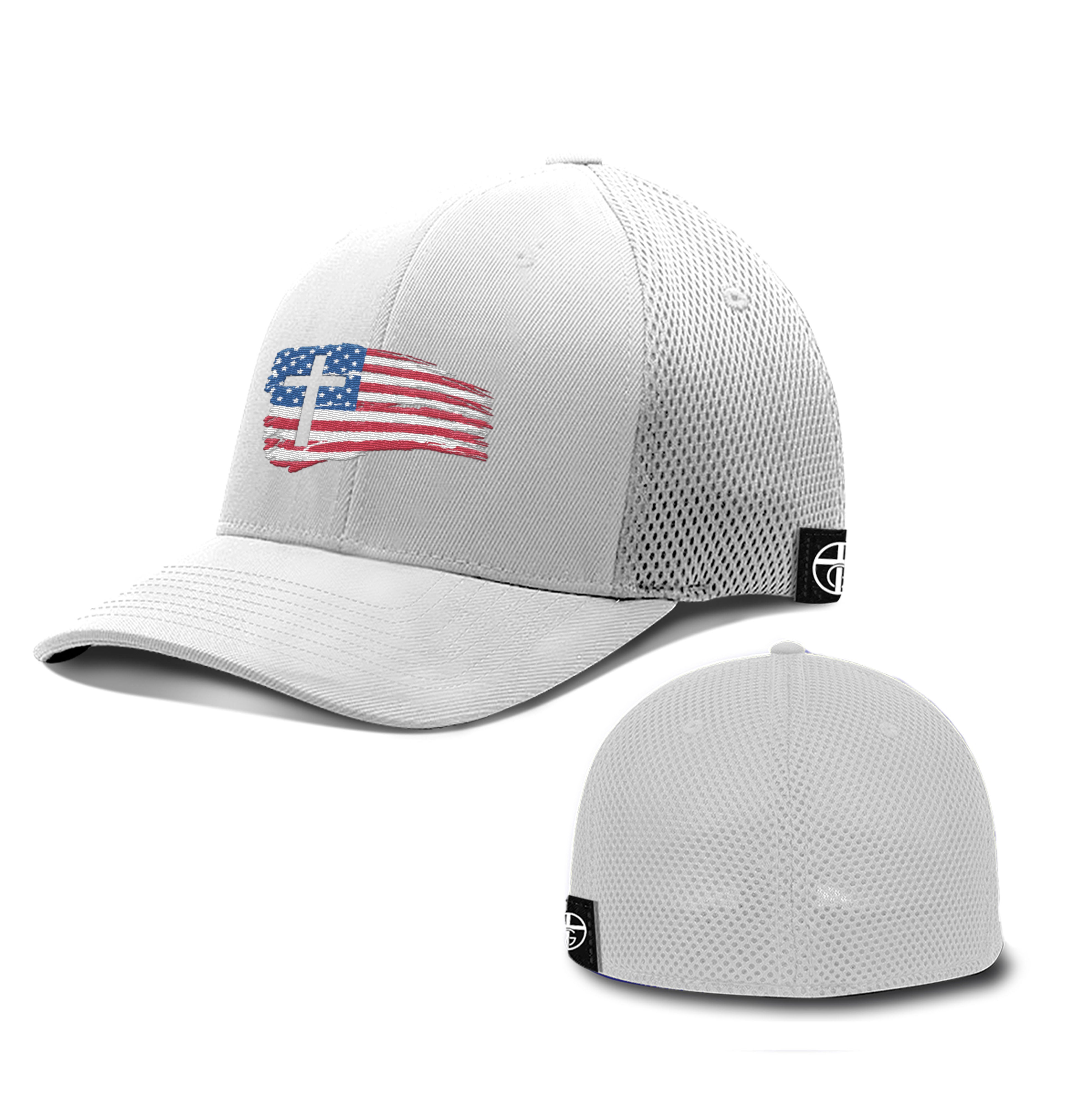 Tattered USA Flag Hats