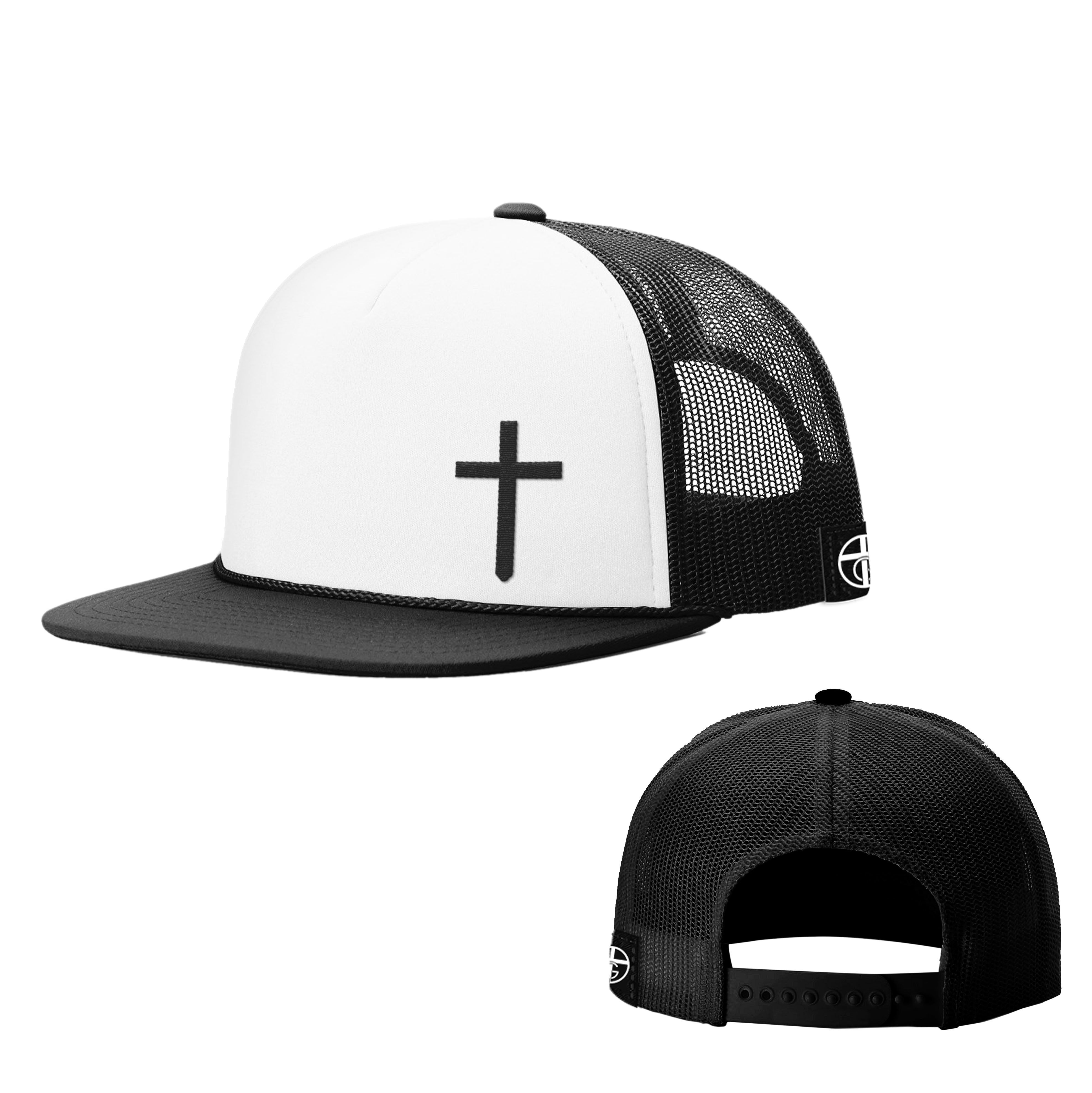 Cross Lower Left Foam Trucker Hats