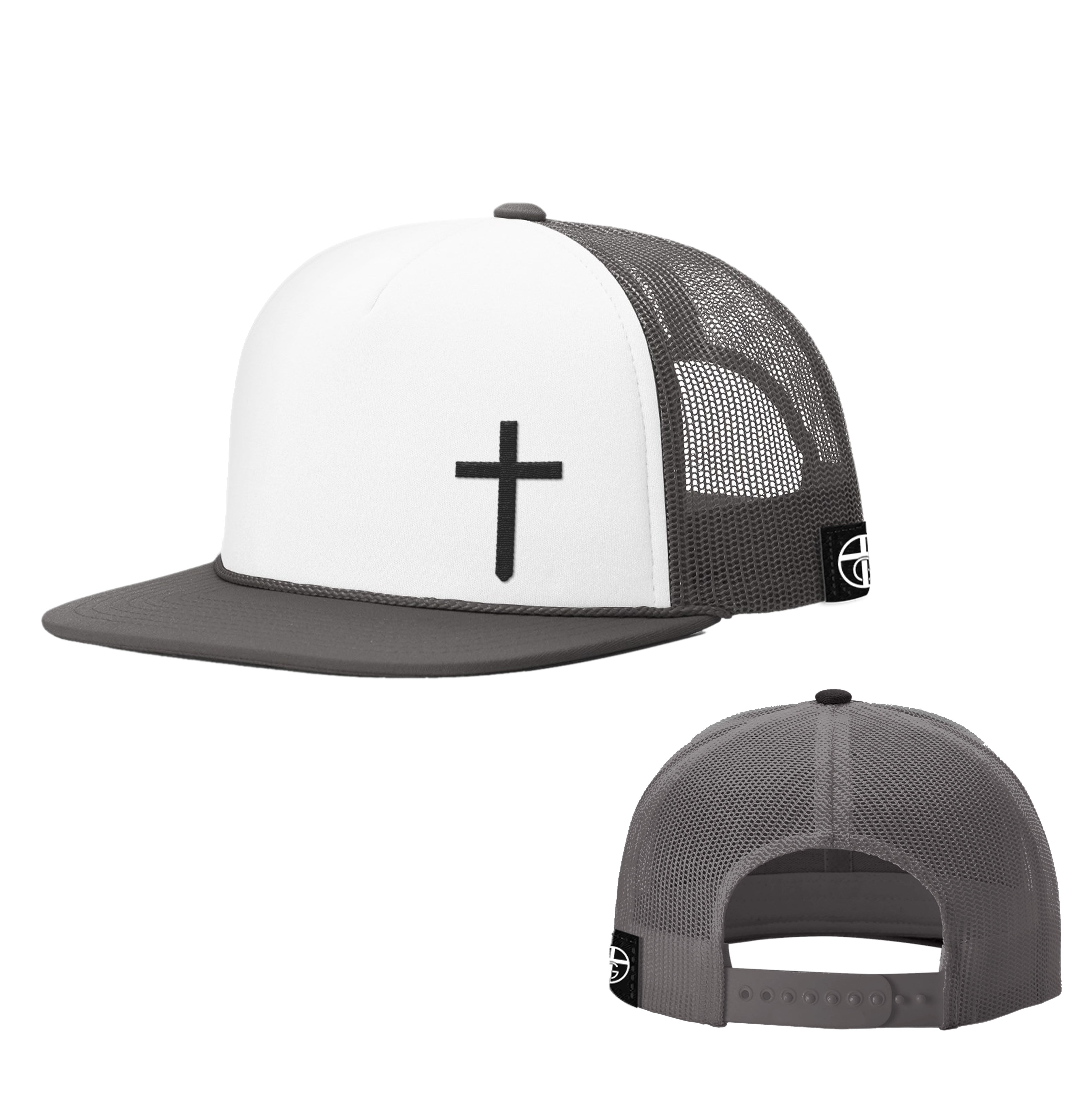 Cross Lower Left Foam Trucker Hats