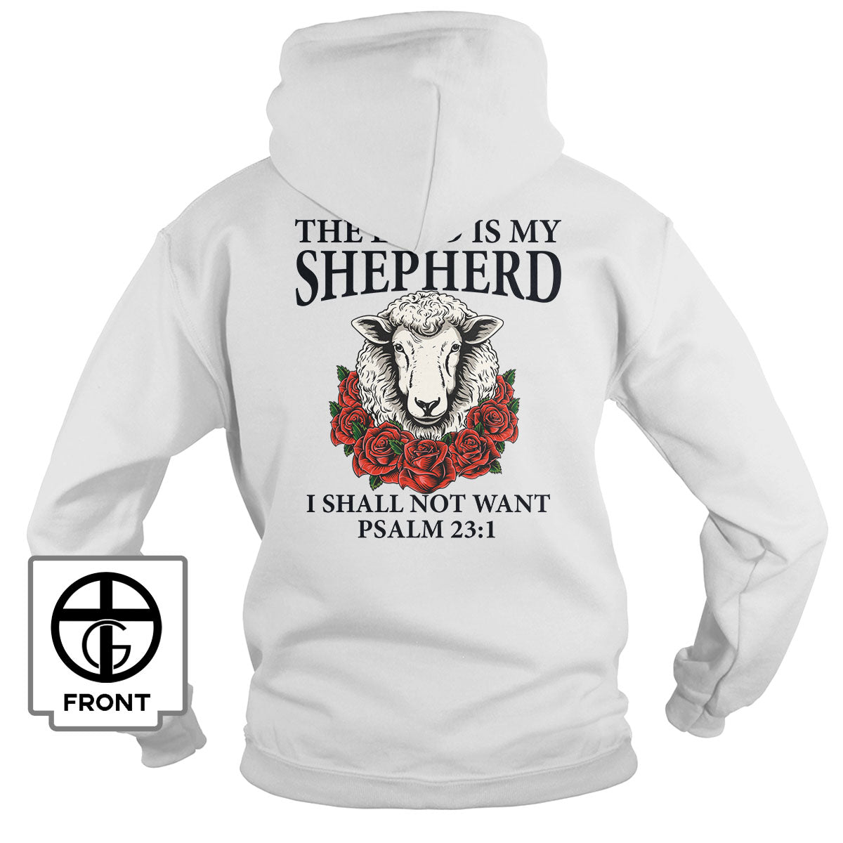 Psalm 23:1 The Lord is my Shepherd (Back Print)