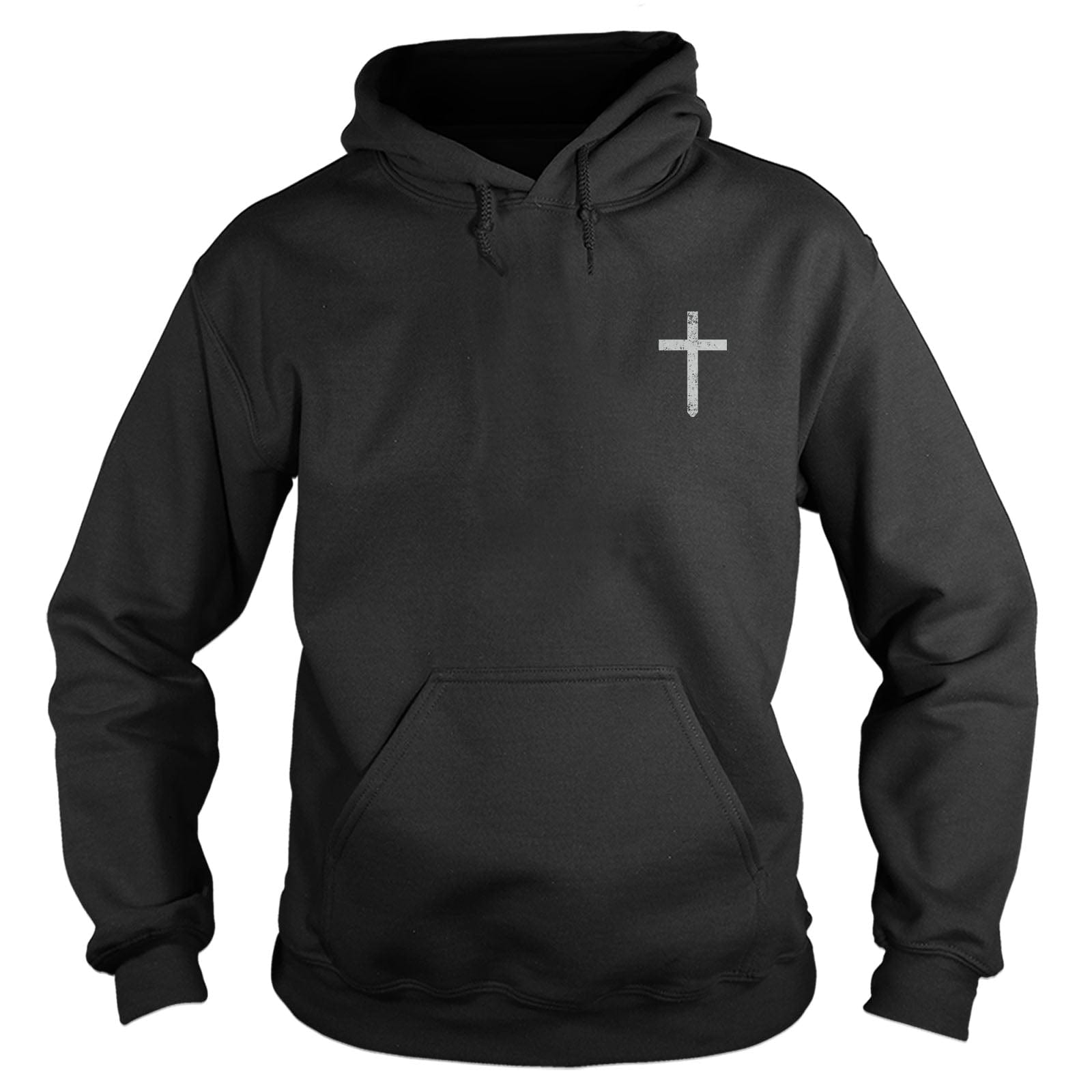 Our True God Apparel Hoodie / Black / S Cross Left Chest DBD Edition