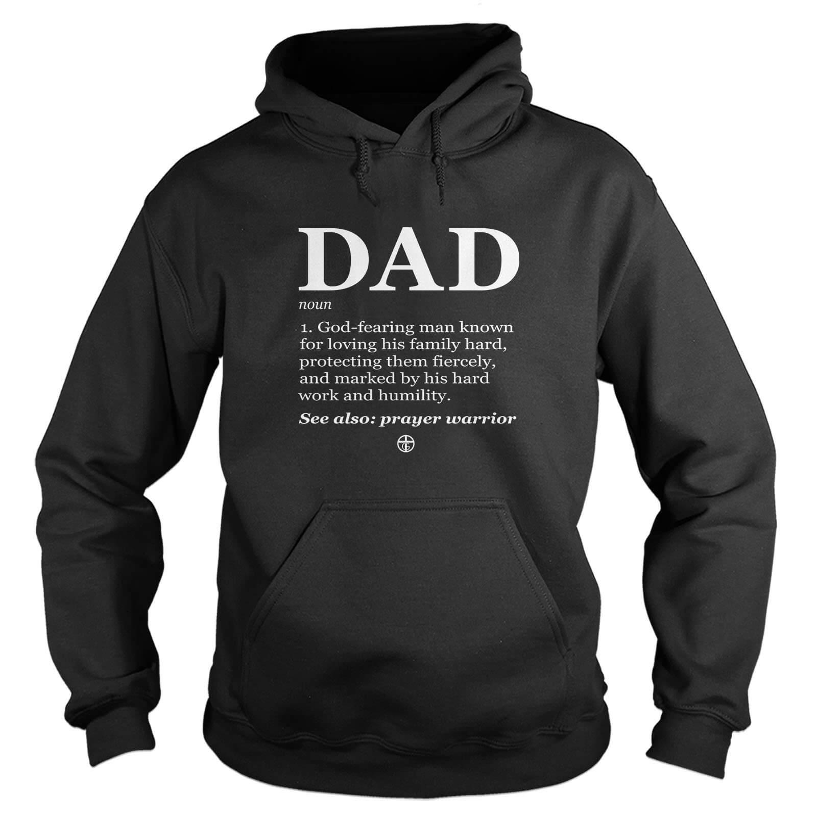 Our True God Apparel Hoodie / Black / S God’s Definition of Dad Hoodie