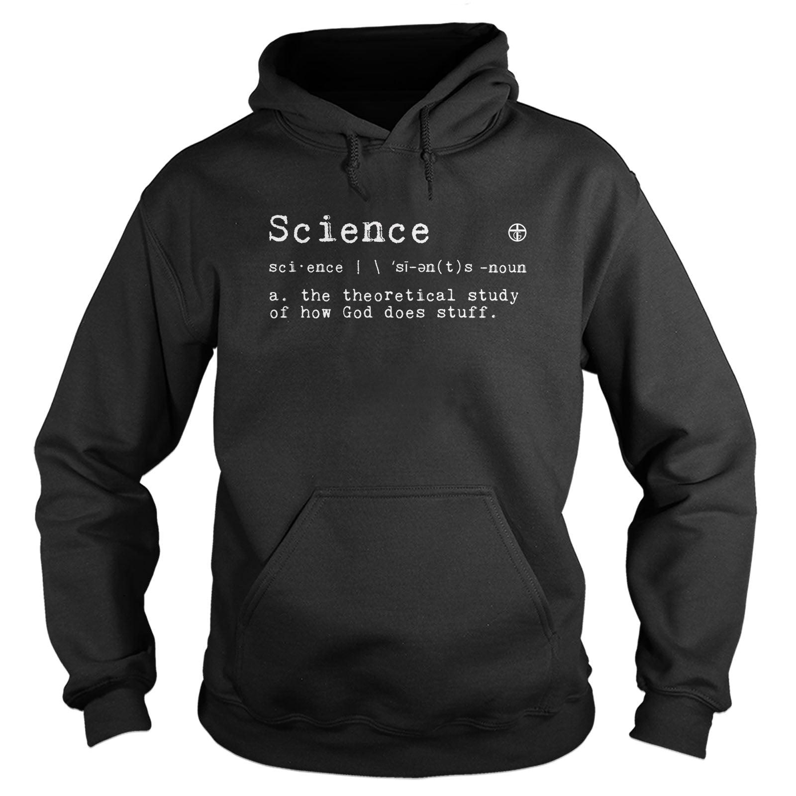 Our True God Apparel Hoodie / Black / S God’s Definition of Science Hoodie