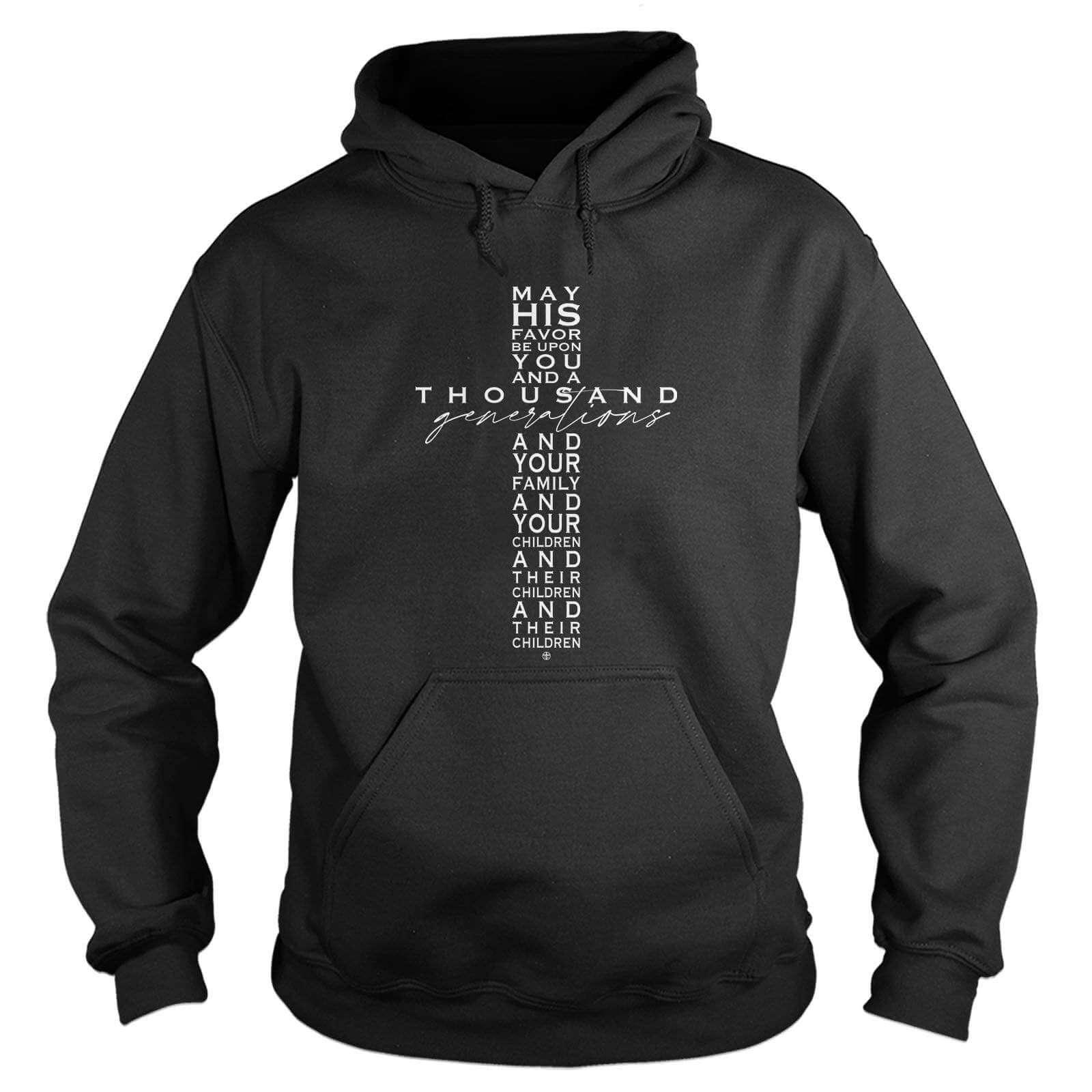 Our True God Apparel Hoodie / Black / S May His Favor Hoodie