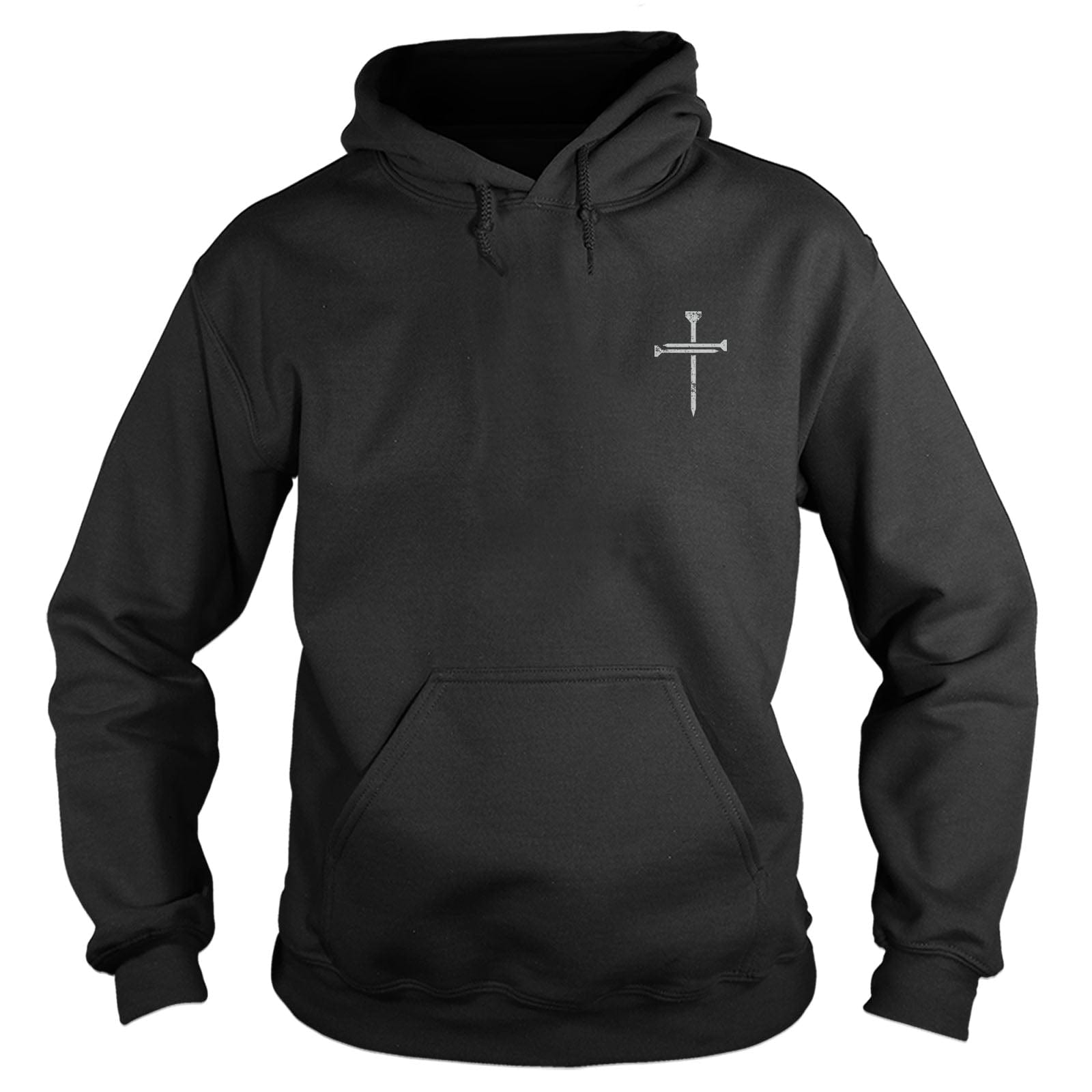 Our True God Apparel Hoodie / Black / S Nail Cross Left Chest DBD Edition