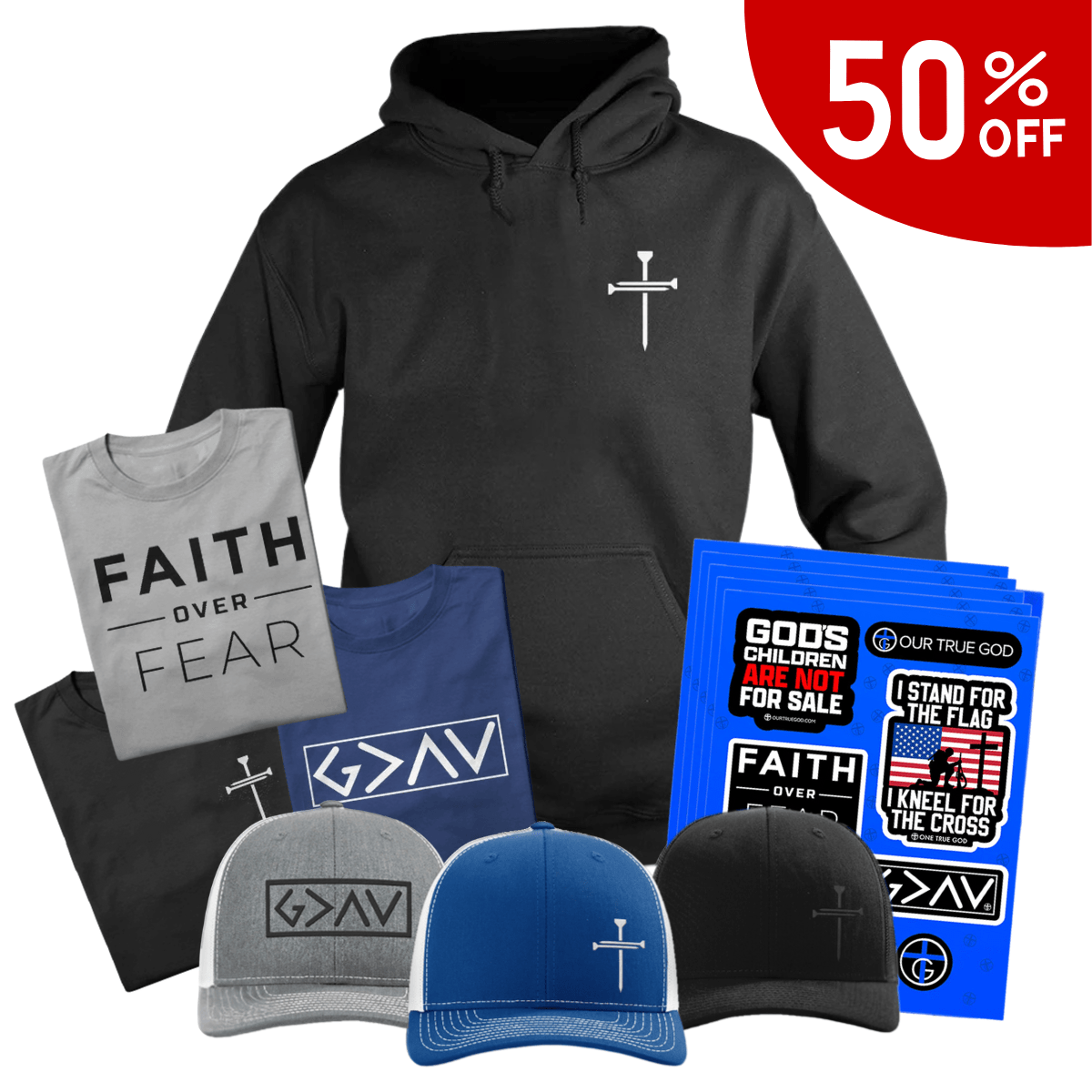 Our True God Apparel Hoodie / Black / S Seasonal Savings Bundle