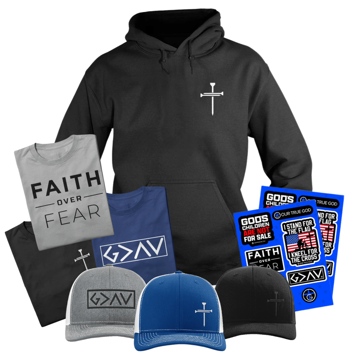 Our True God Apparel Hoodie / Black / S Ultimate Bundle