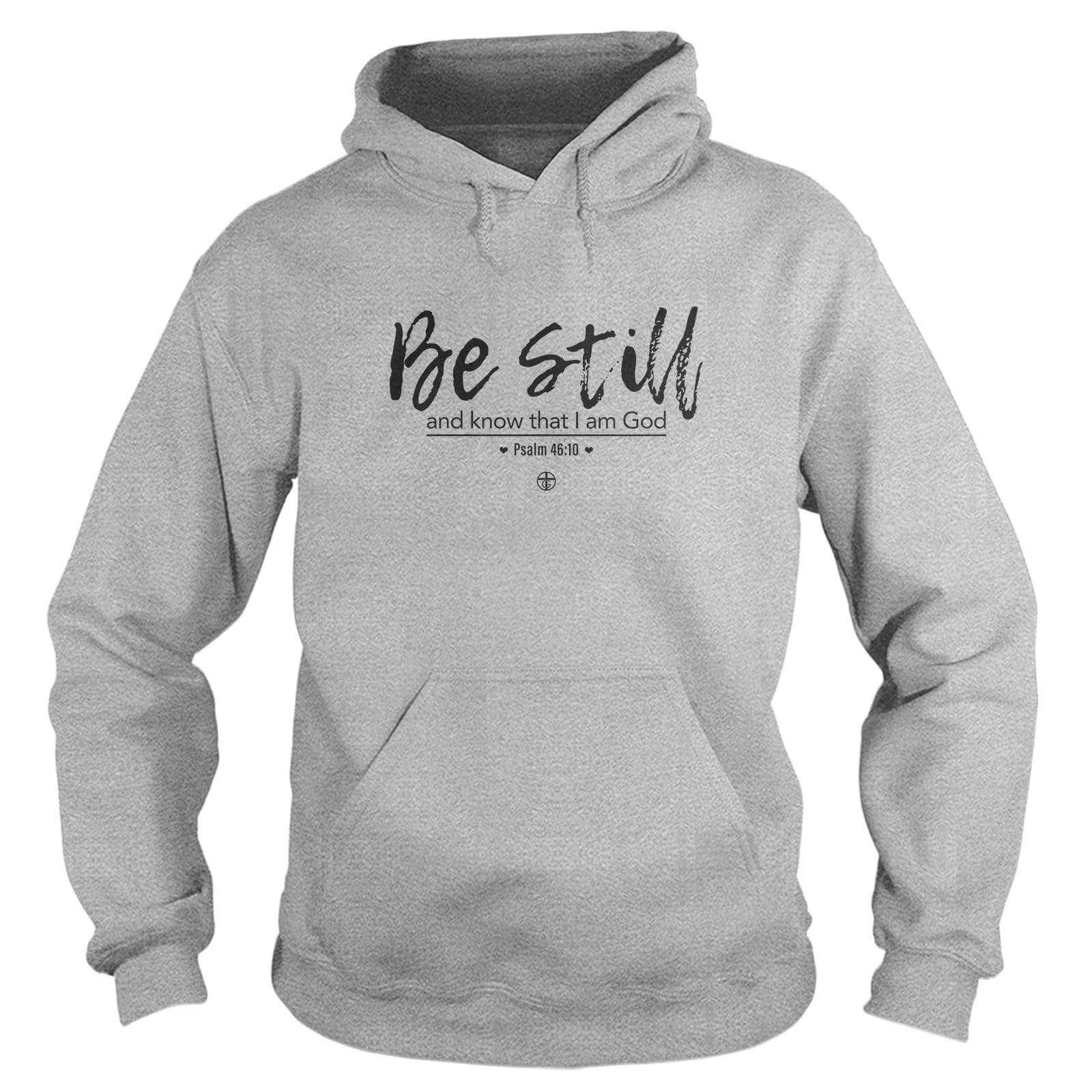 Our True God Apparel Hoodie / Grey / S Ps 46:10 Hoodie