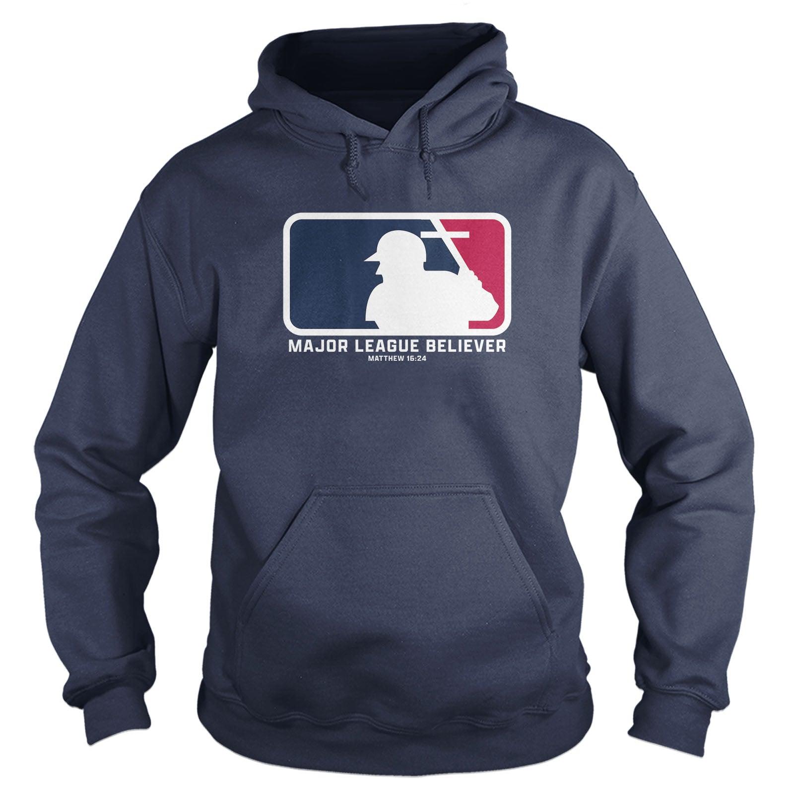 Our True God Apparel Hoodie / Navy / S Major League Believer Hoodie