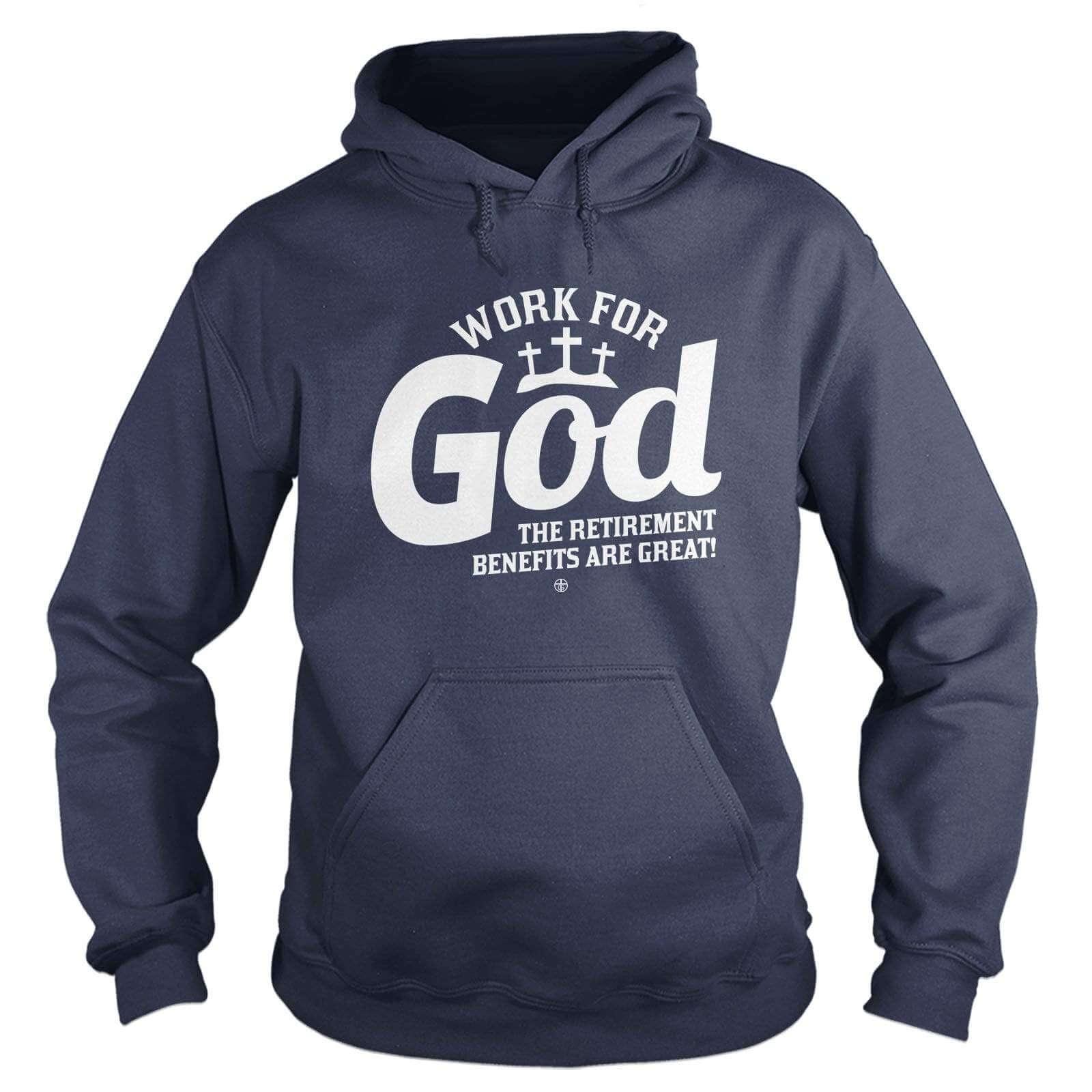 Our True God Apparel Hoodie / Navy / S Work For God Hoodie