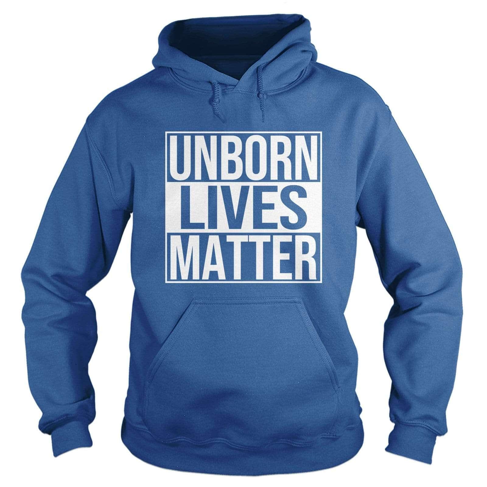 Our True God Apparel Hoodie / Royal Blue / S Unborn Lives Matter Hoodie