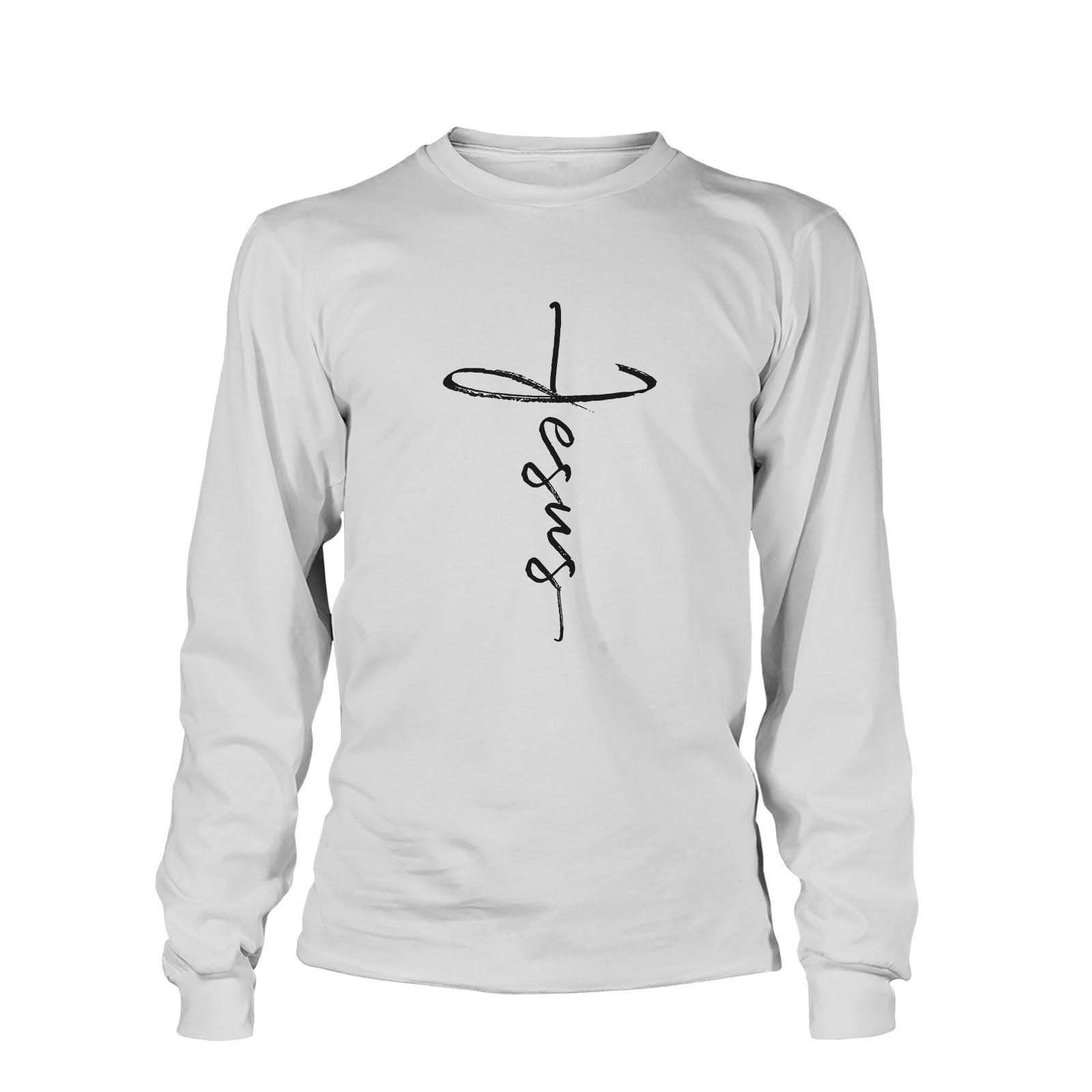 Our True God Apparel Jesus Cross Long Sleeve T-Shirt