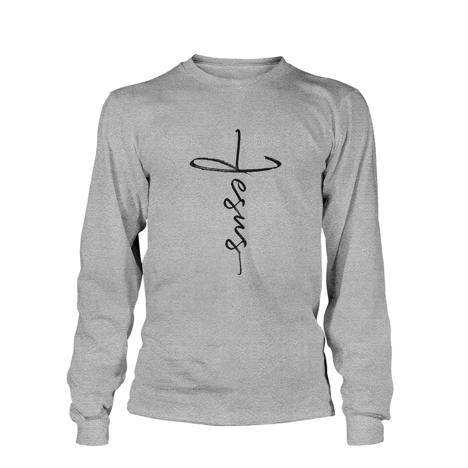 Our True God Apparel Jesus Cross Long Sleeve T-Shirt