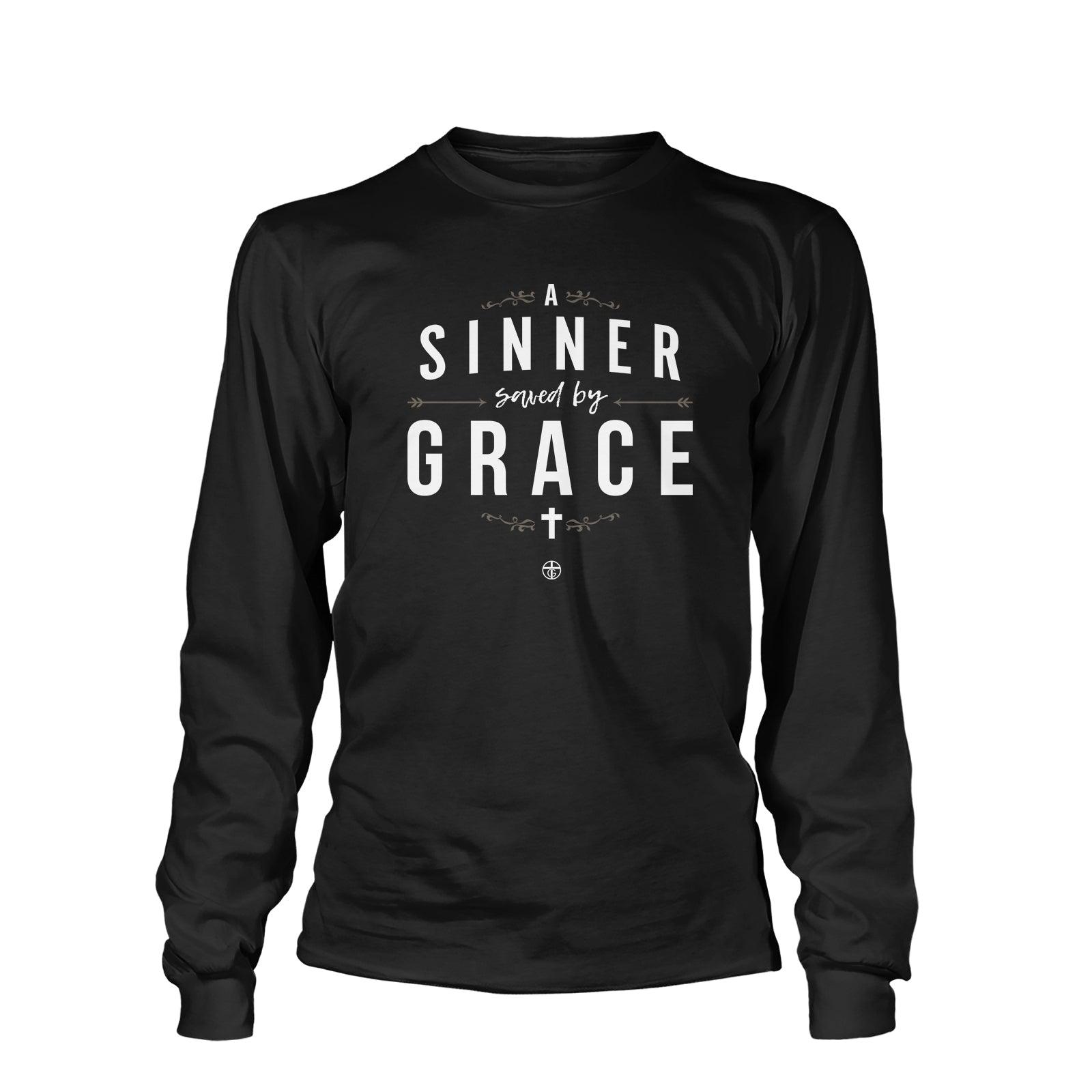 Our True God Apparel Long Sleeves / Black / S A Sinner Saved By Grace - Do Unto Others Long Sleeve T-Shirt