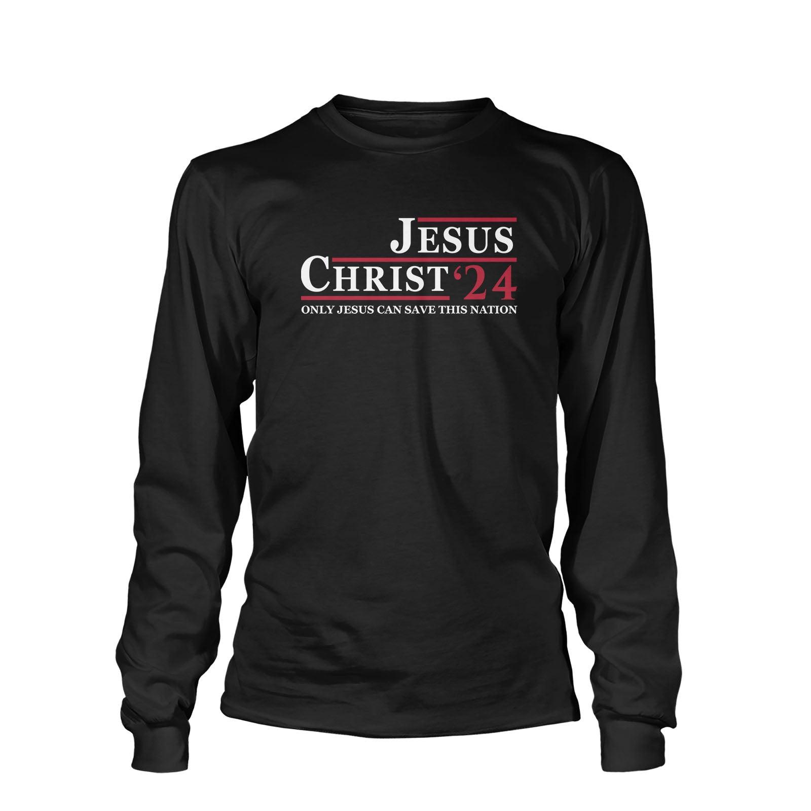 Our True God Apparel Long Sleeves / Black / S Jesus Christ'24 Long Sleeve T-Shirt