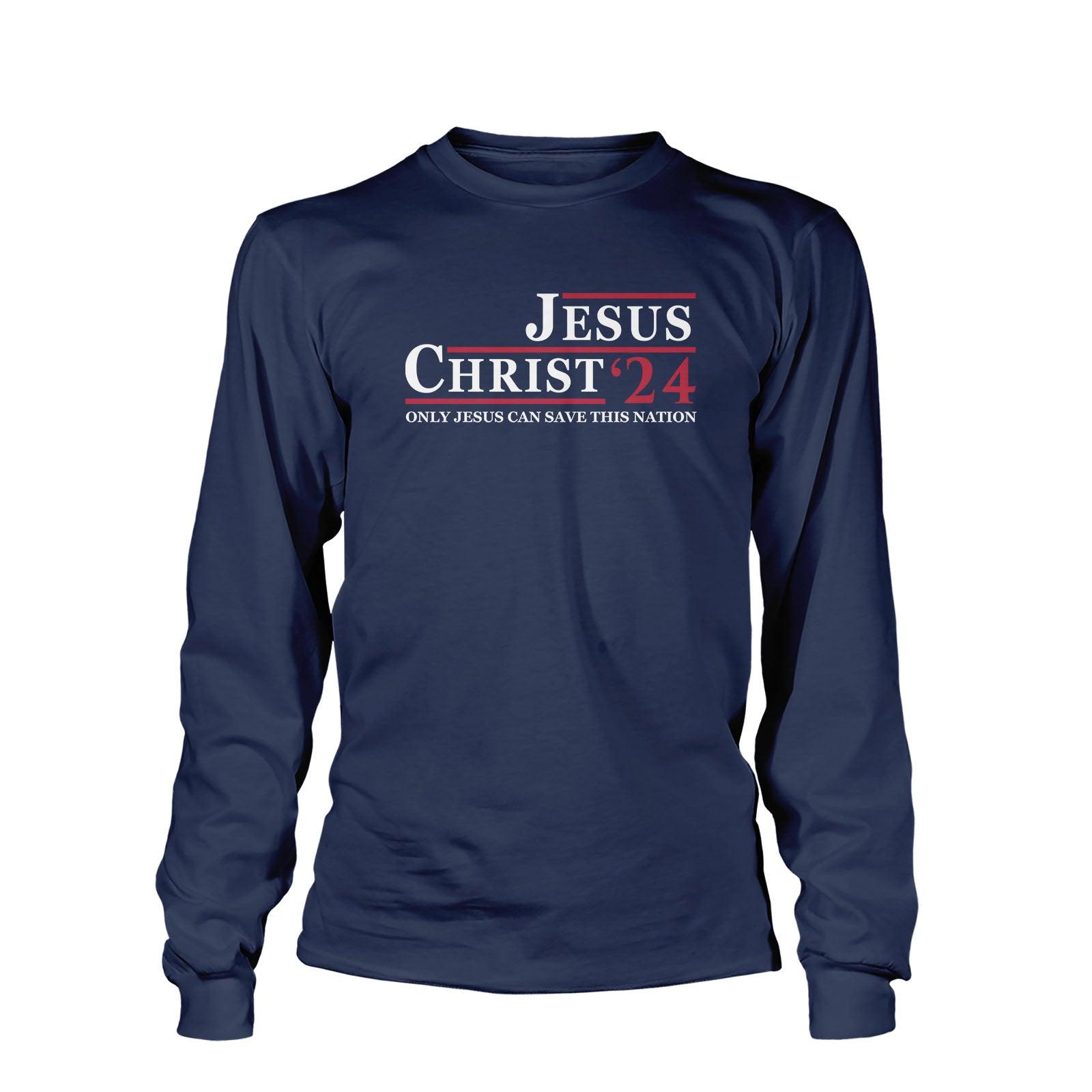 Our True God Apparel Long Sleeves / Navy / S Jesus Christ'24 Long Sleeve T-Shirt