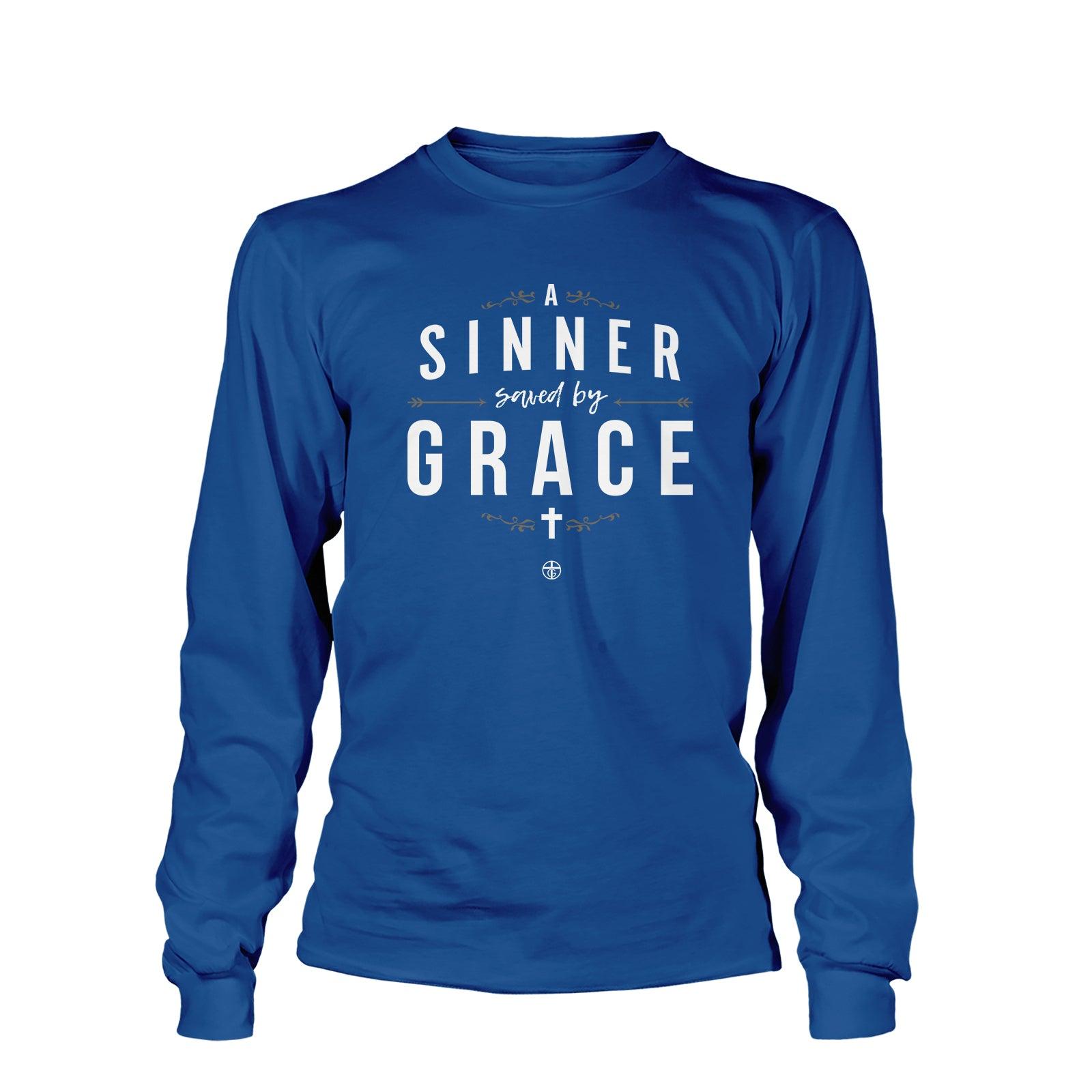 Our True God Apparel Long Sleeves / Royal Blue / S A Sinner Saved By Grace - Do Unto Others Long Sleeve T-Shirt