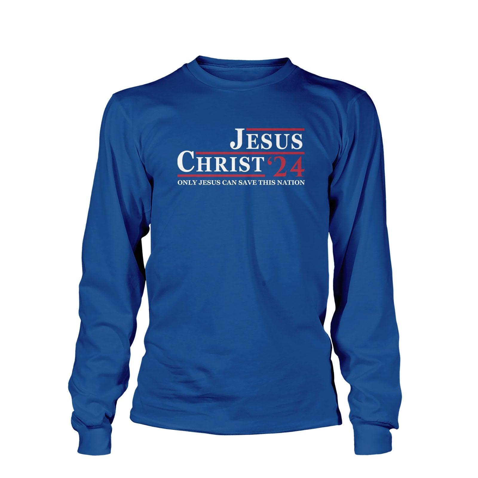 Our True God Apparel Long Sleeves / Royal Blue / S Jesus Christ'24 Long Sleeve T-Shirt