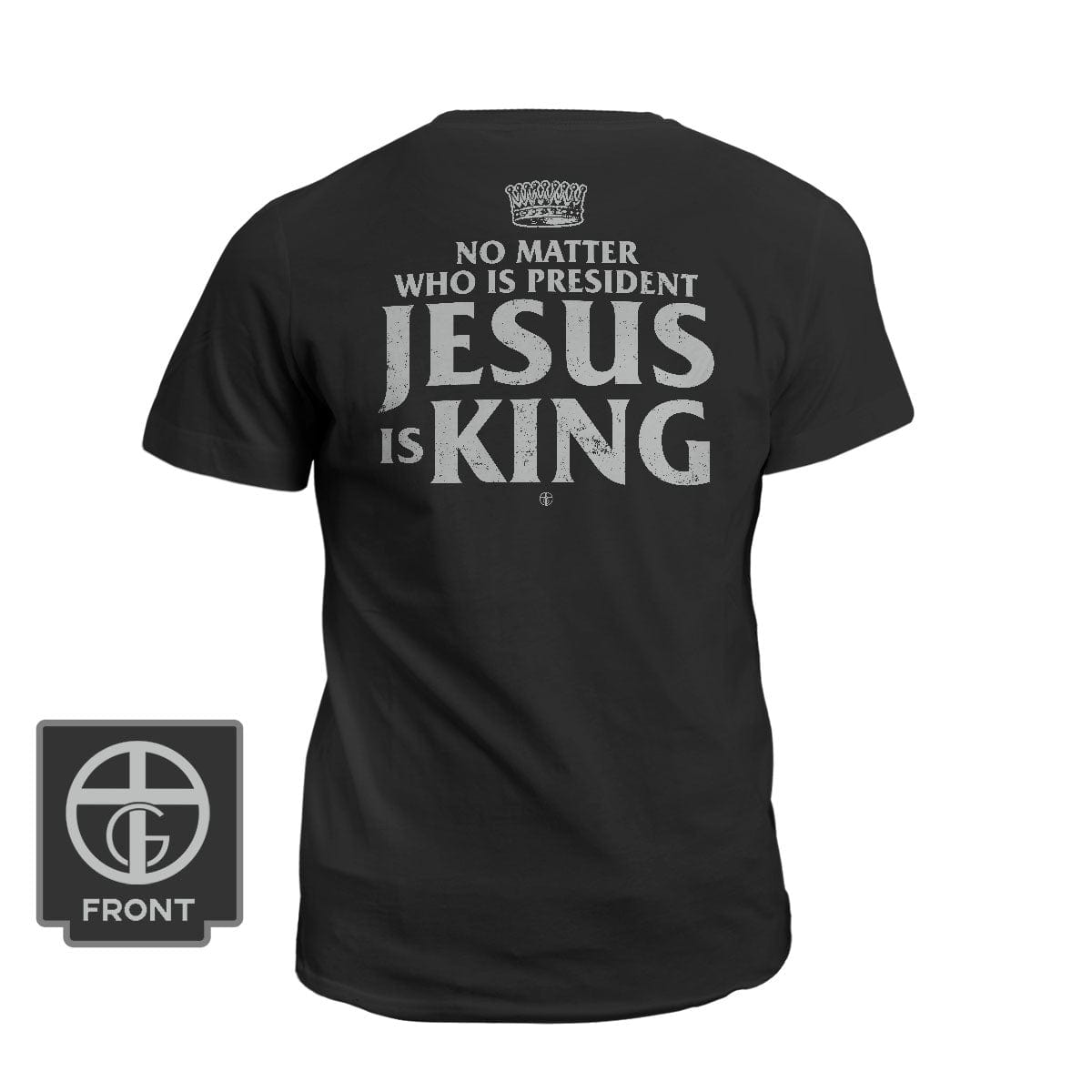 Our True God Apparel T-Shirt / Black / S Jesus Is King DBD Edition (Back Print)