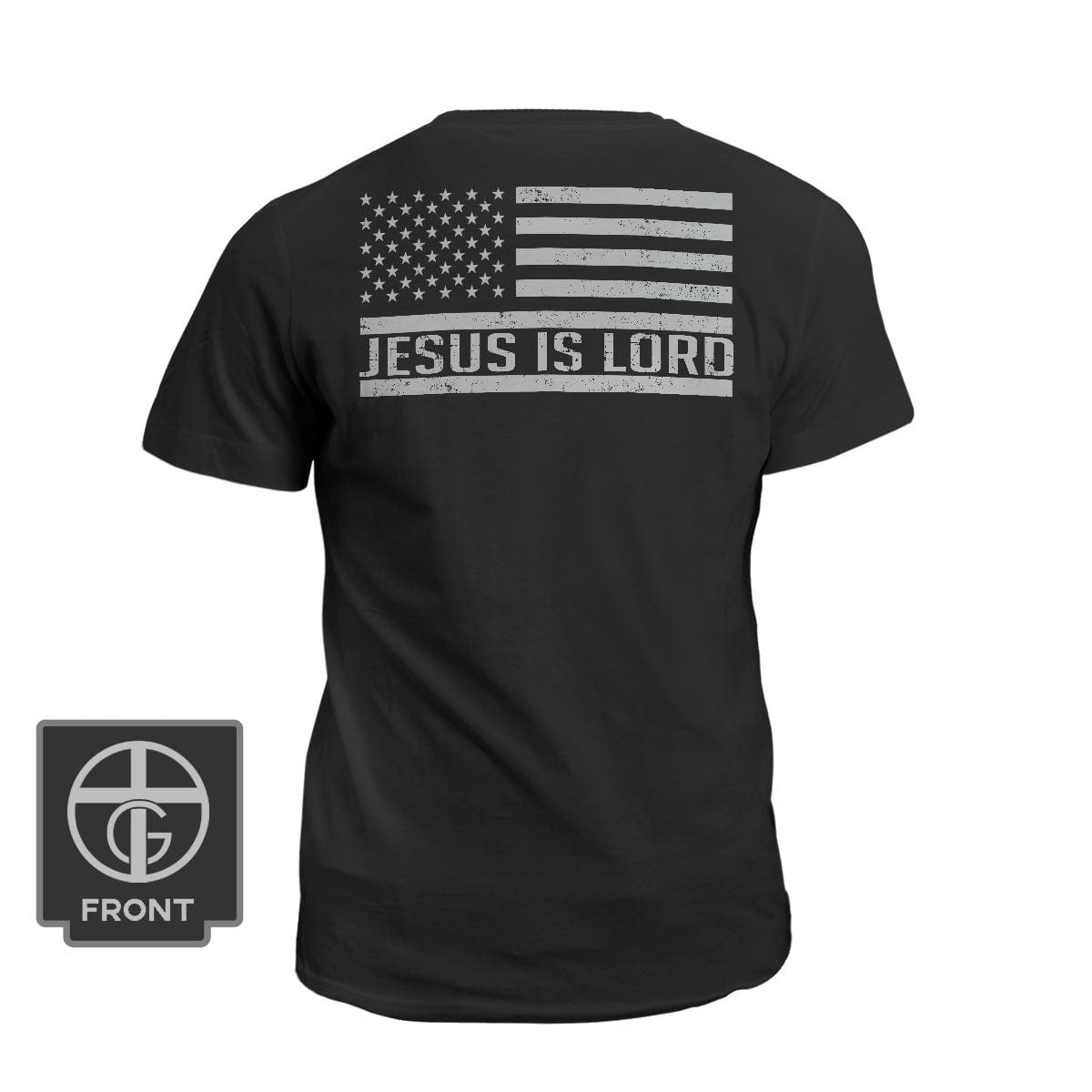 Our True God Apparel T-Shirt / Black / S Jesus Is Lord DBD Edition (Back Print)