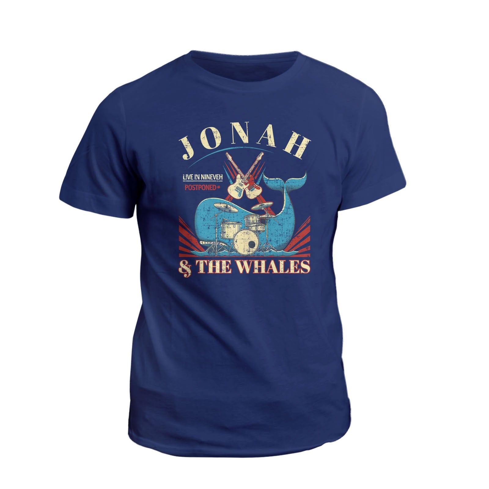 Our True God Apparel T-Shirt / Navy / S Jonah And The Whales