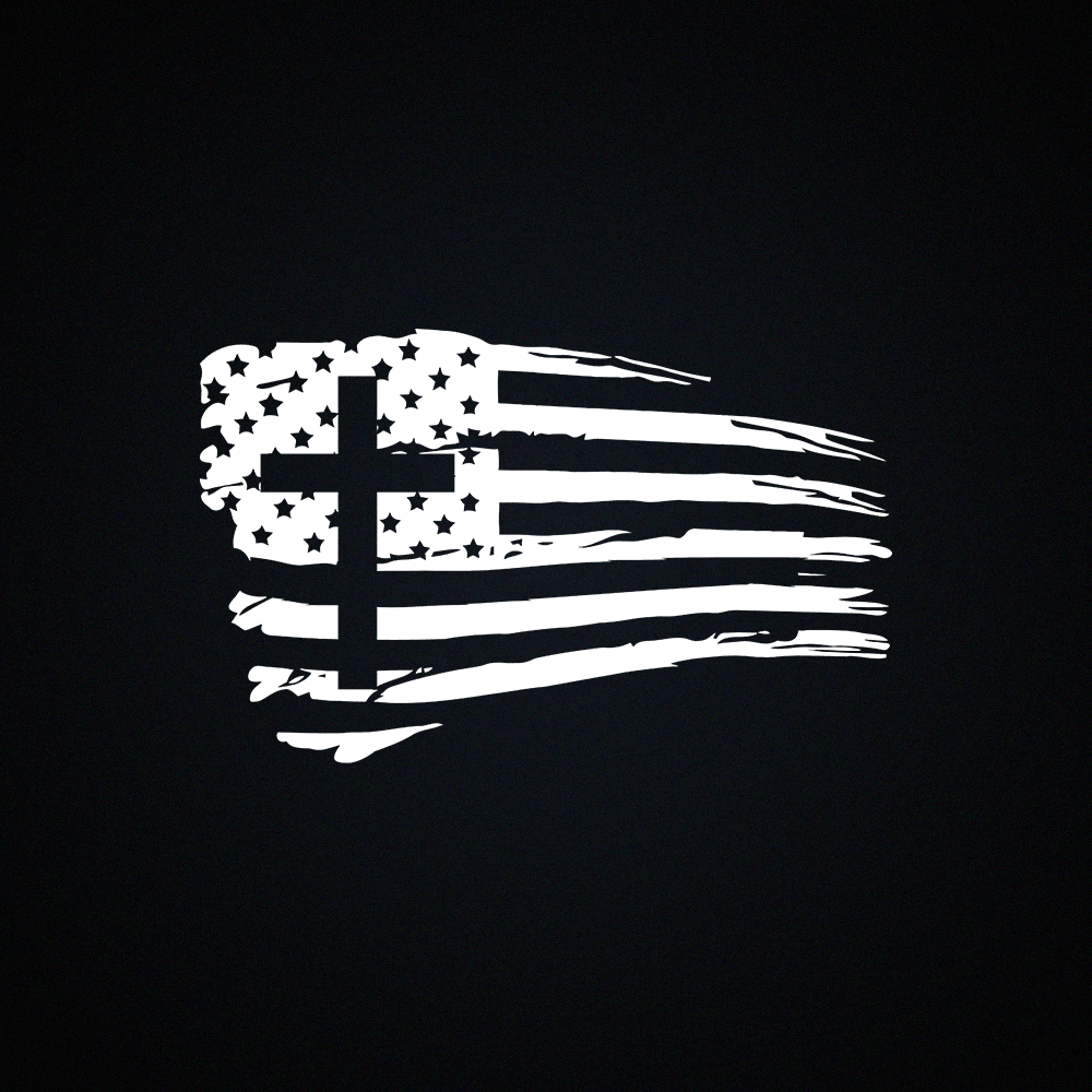 Our True God Apparel Tattered Flag