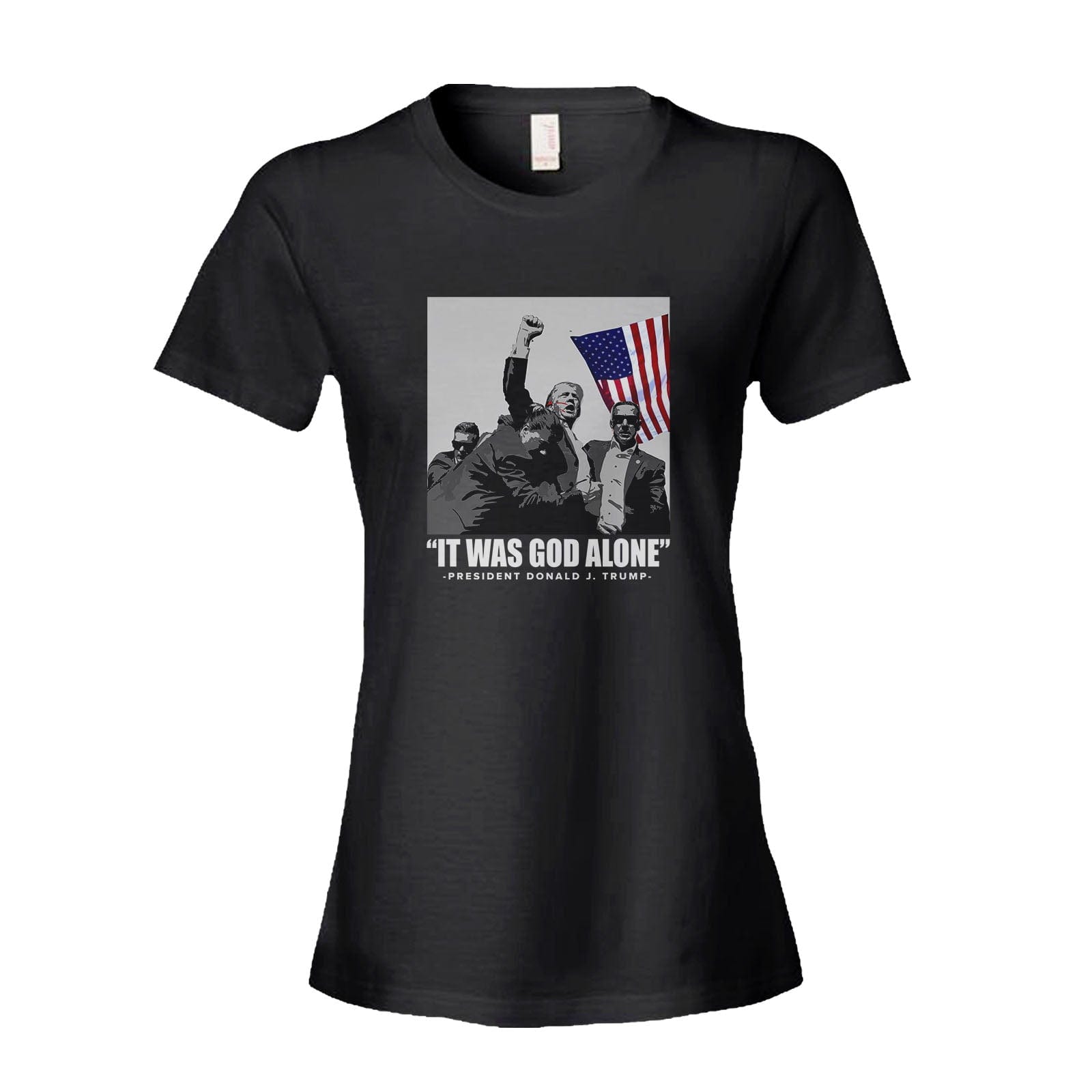 Our True God Apparel Women's Shirt / Black / S It Was God Alone