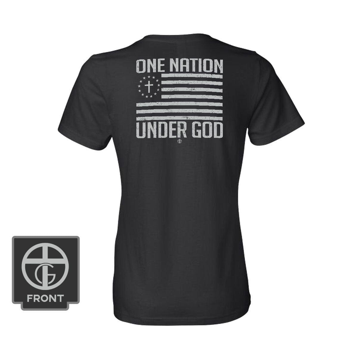 Our True God Apparel Women's Shirt / Black / S One Nation Under God DBD Edition (Back Print)