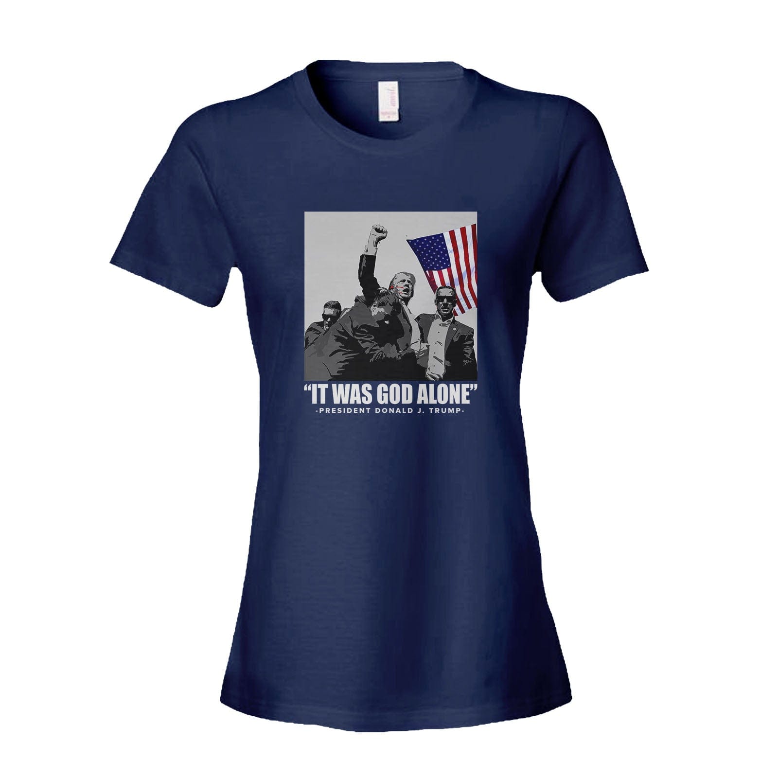 Our True God Apparel Women's Shirt / Navy / S It Was God Alone