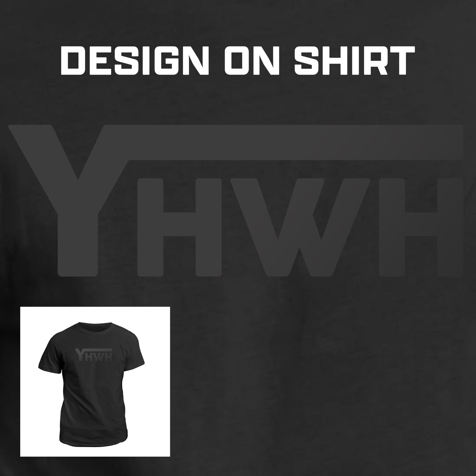 Our True God Apparel YHWH Blackout Version