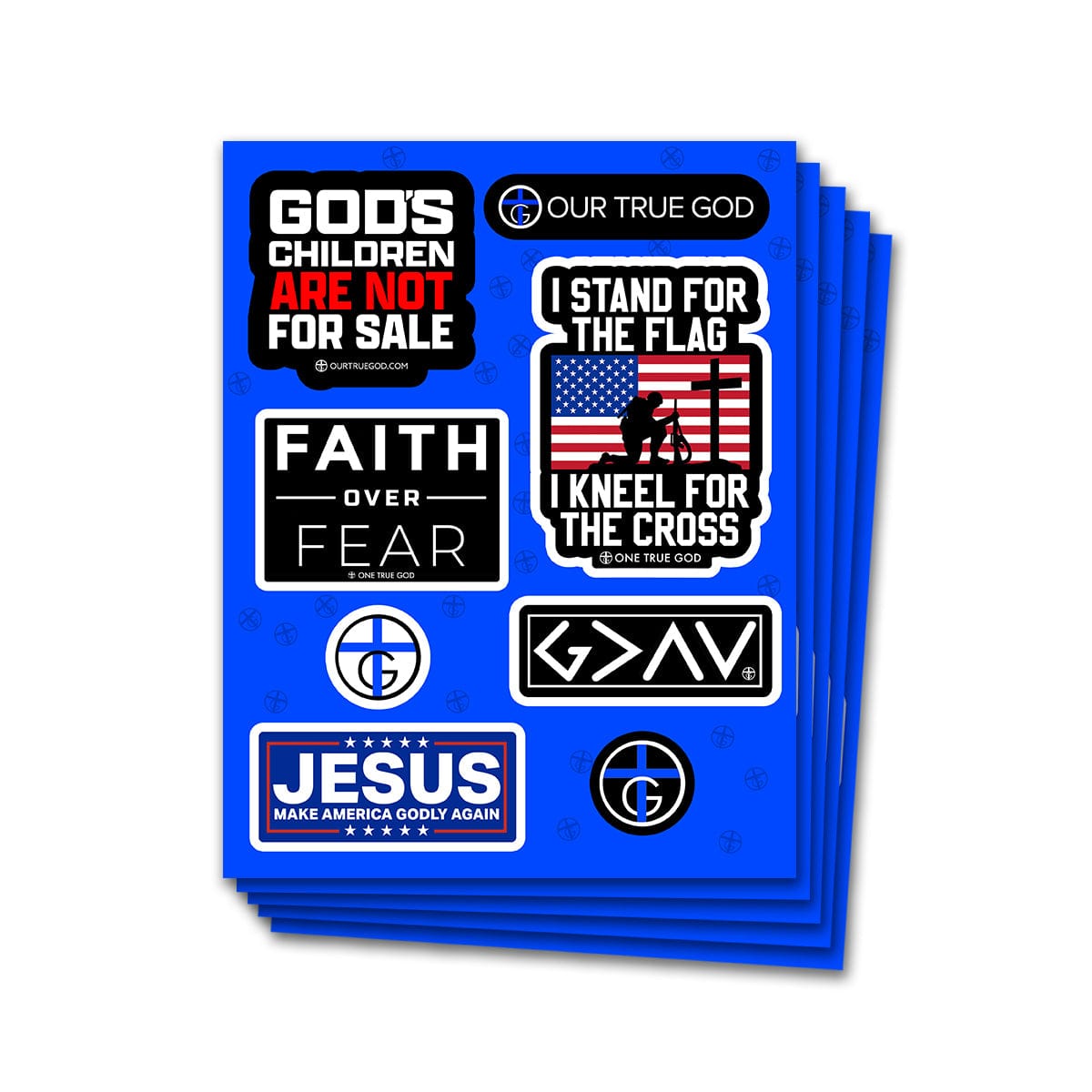 Our True God Decal 5 pcs - Decal Sheets