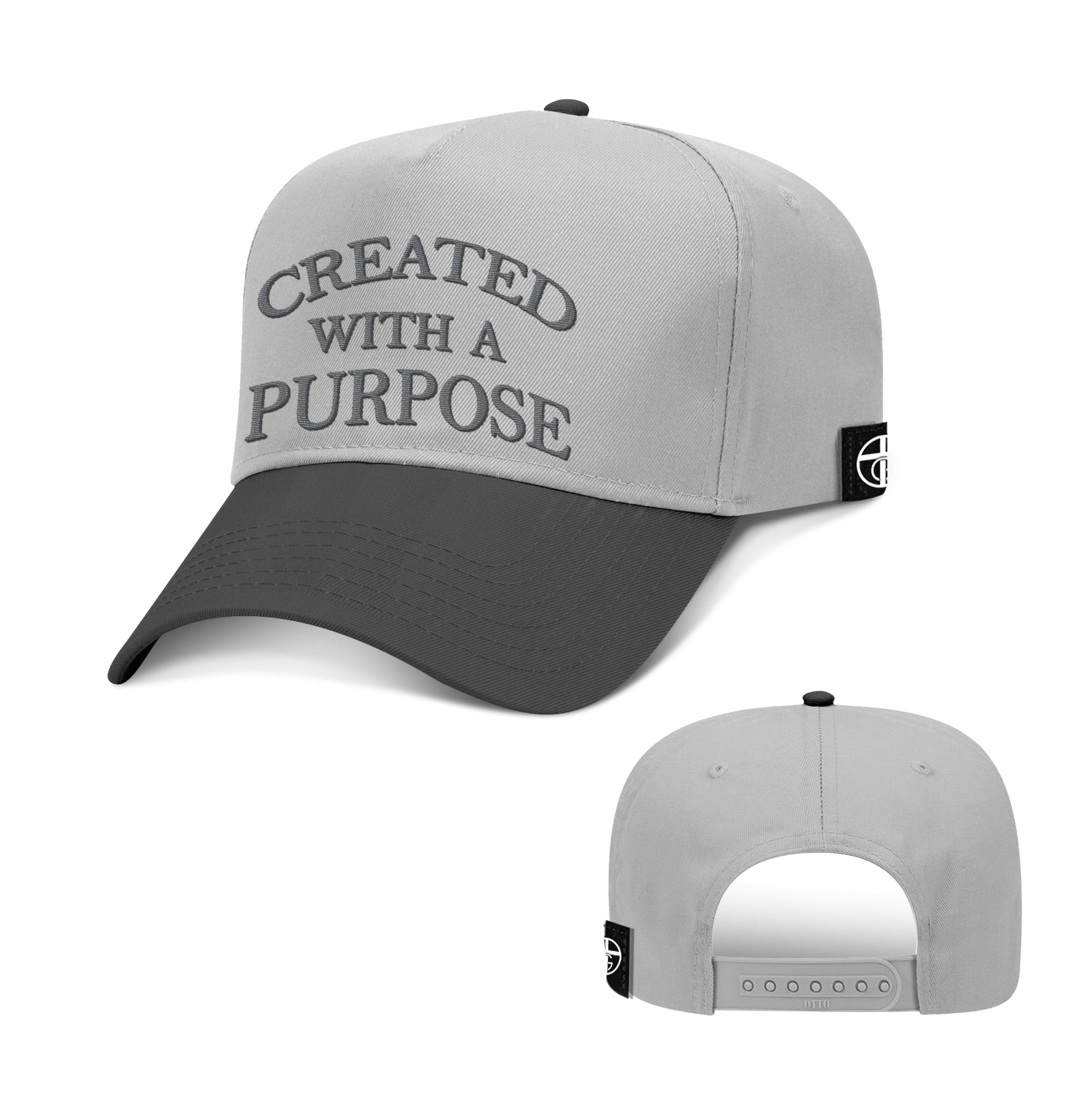 Our True God Hat Baseball / Black and Grey / One Size Created With A Purpose Baseball Hats