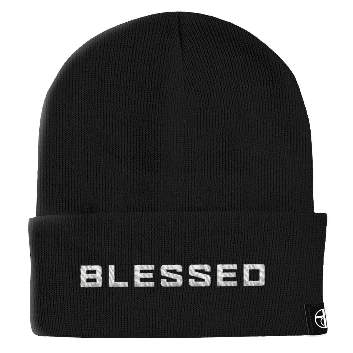 Our True God Hat Cuffed Beanies / Black / One Size Blessed Beanies