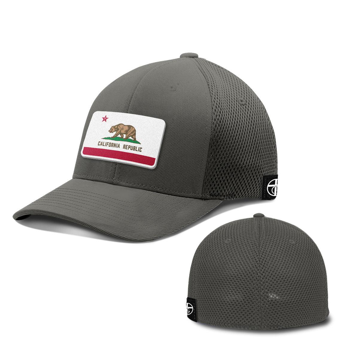 Our True God Hat Flexfit / Charcoal / S/M California is God’s Country Patch Hats