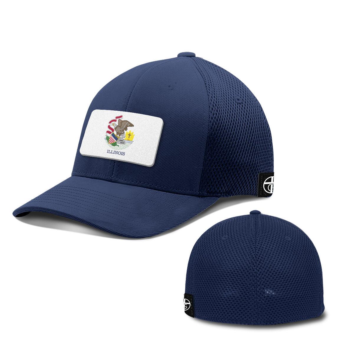 Our True God Hat Flexfit / Deep Navy / S/M Illinois is God’s Country Patch Hats