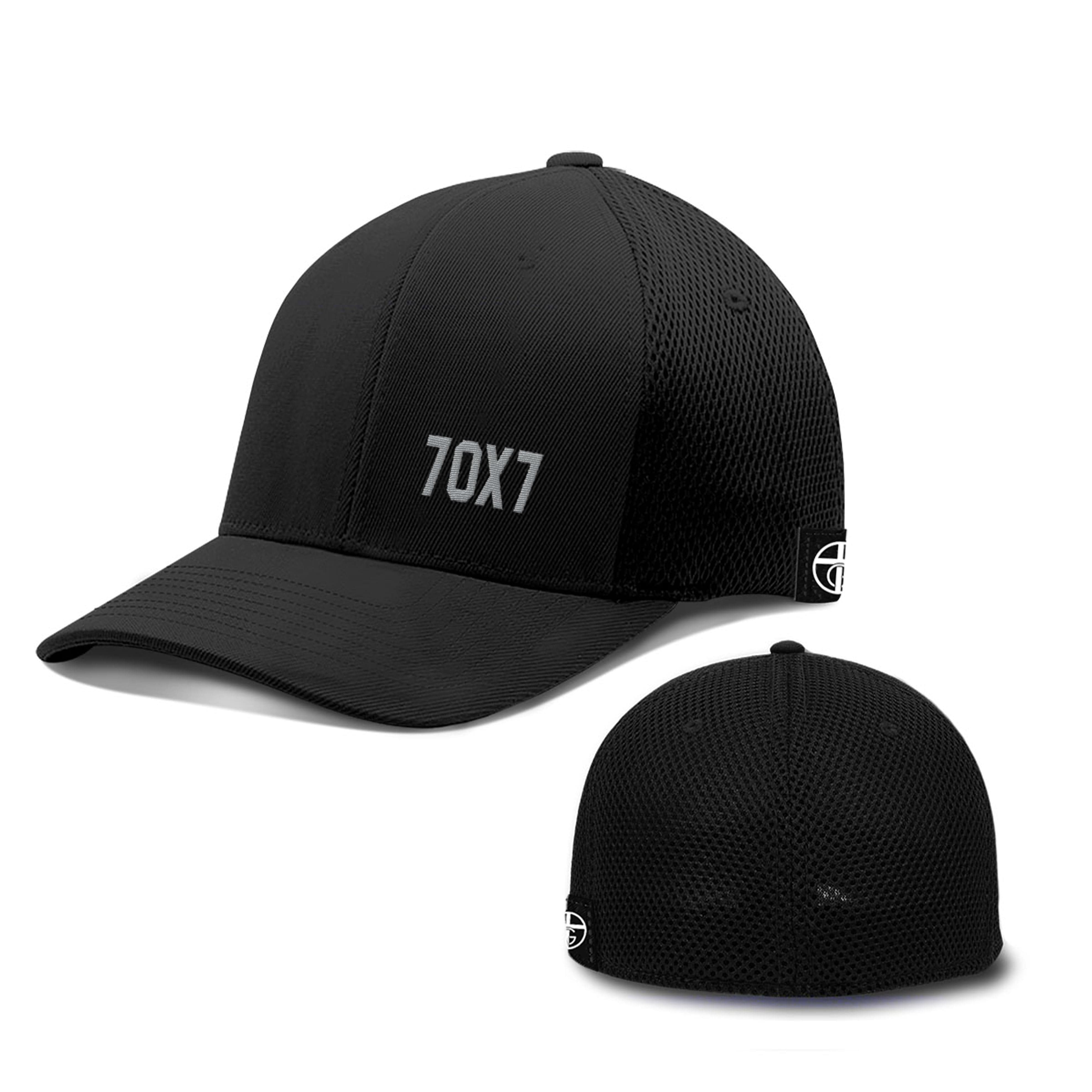 Our True God Hat Flexfit / Full Black / S/M Seventy Times Seven Lower Left DBD Edition Hats