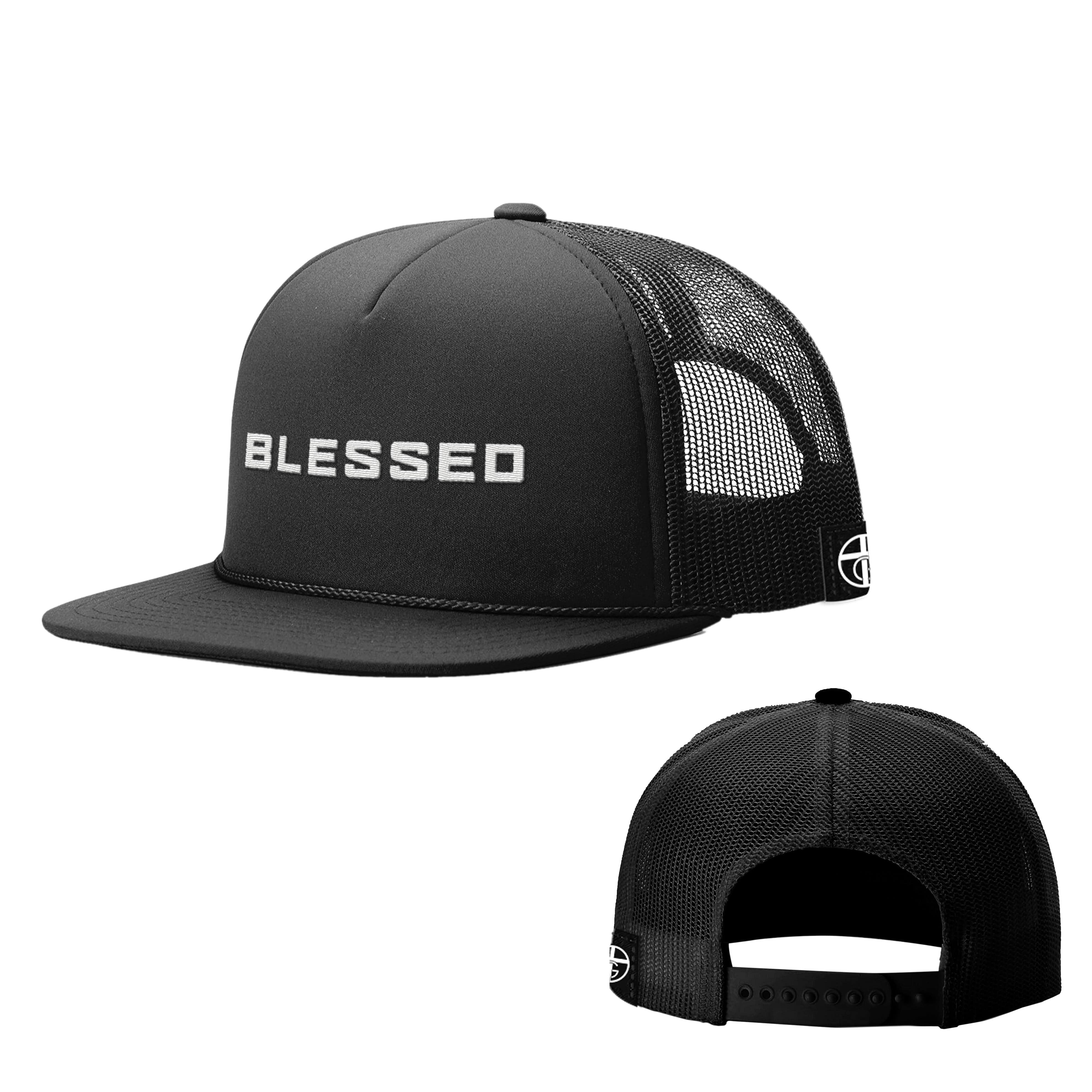 Our True God Hat Full Black / One Size Blessed Foam Trucker Hats