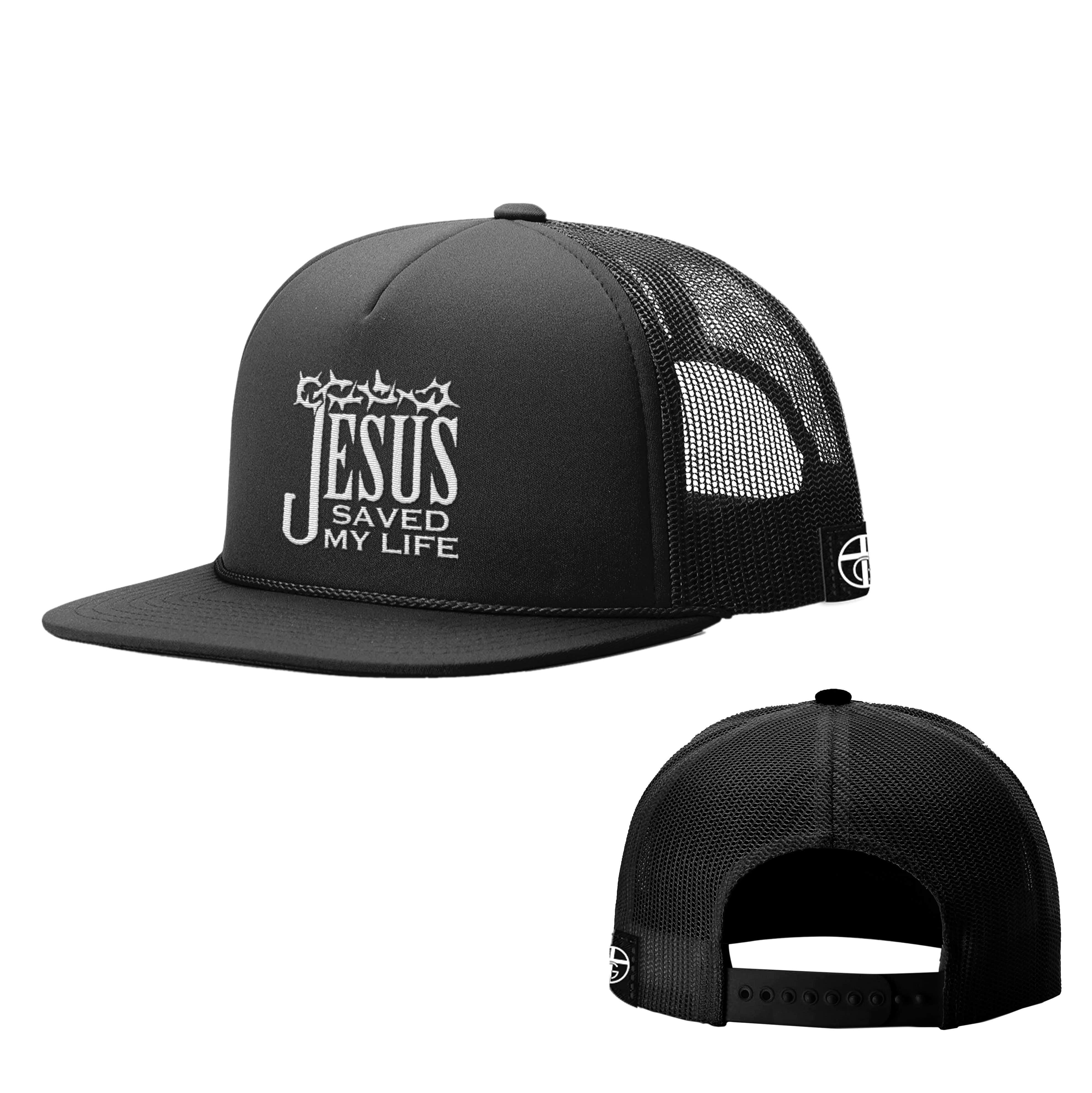 Our True God Hat Full Black / One Size Jesus Saved My Life Foam Trucker Hats