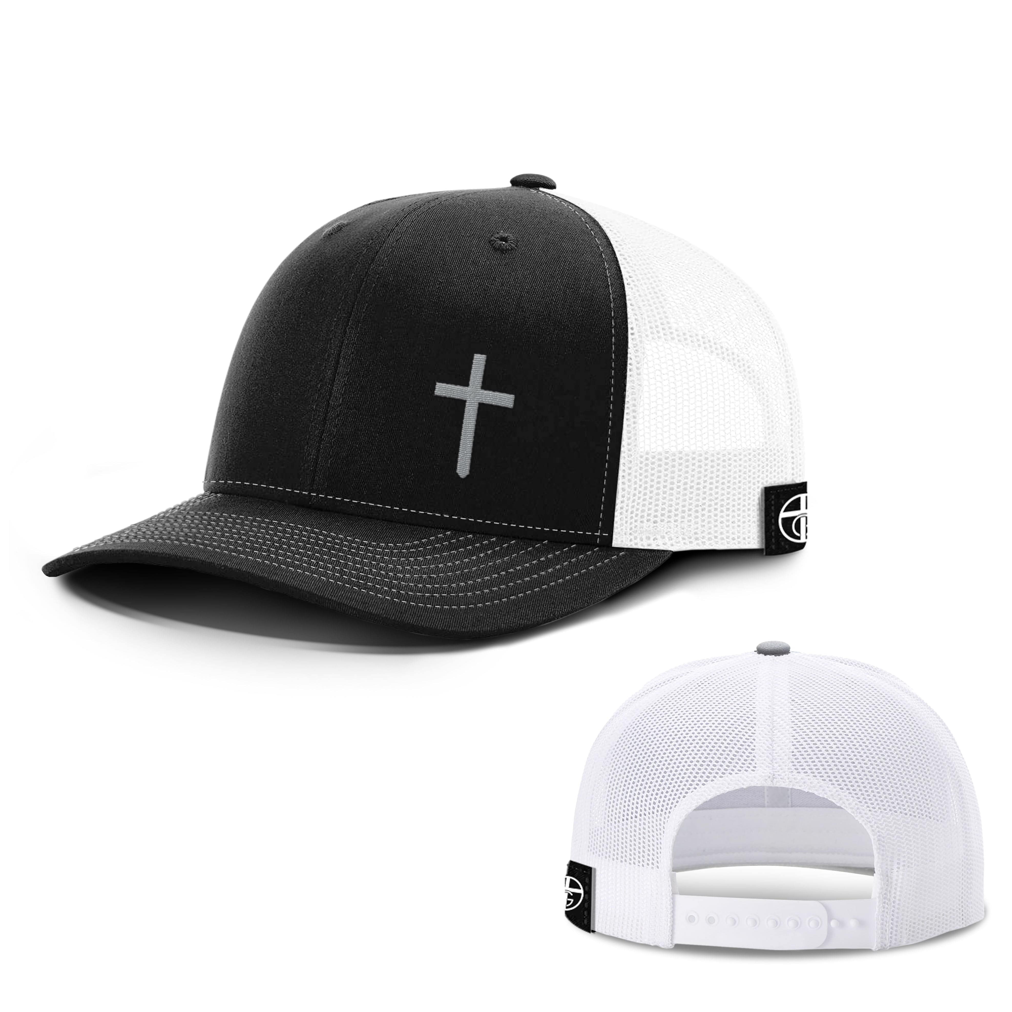 Our True God Hat Snapback / Black and White / One Size Cross Lower Left DBD Edition Hats