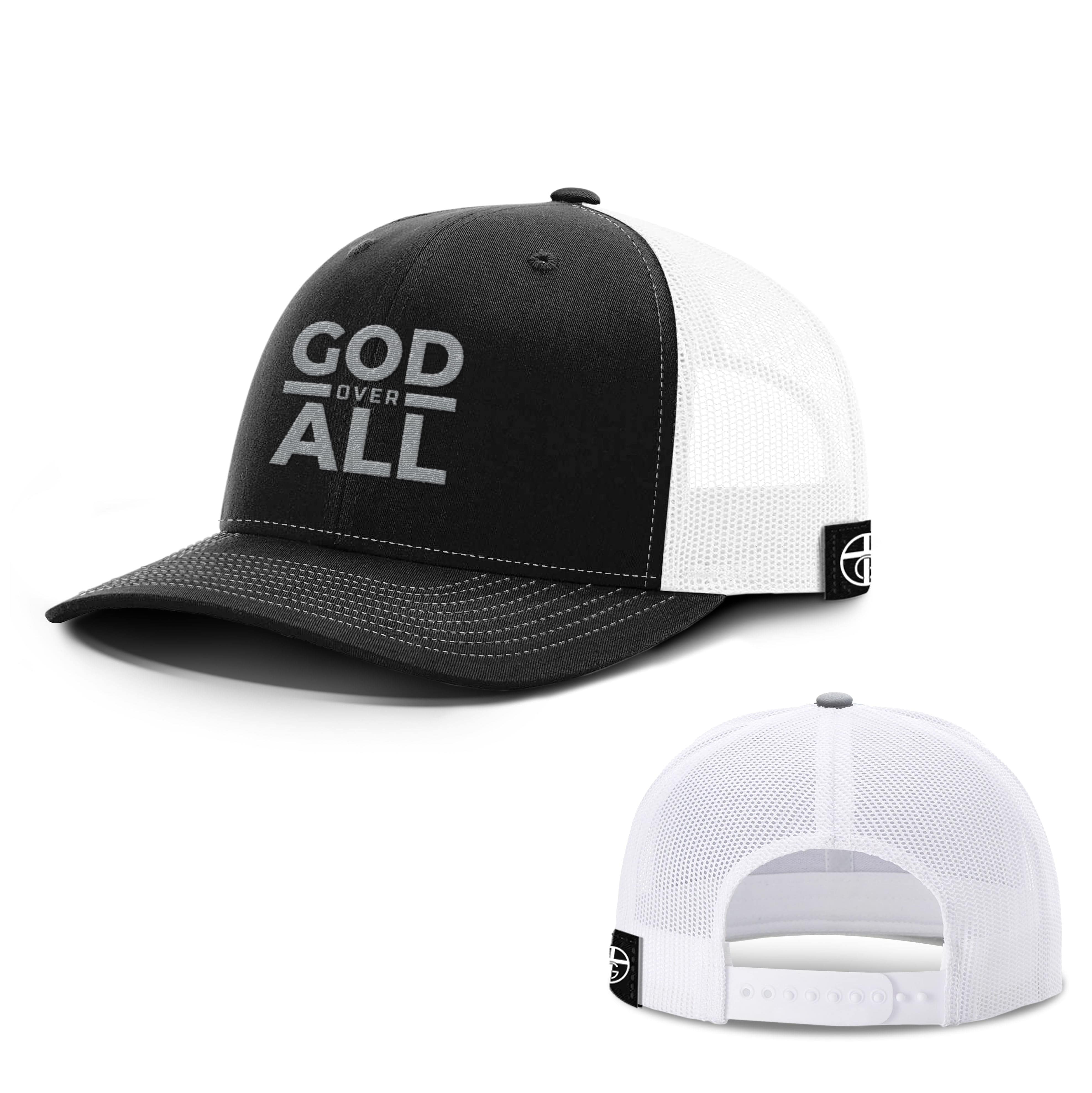 Our True God Hat Snapback / Black and White / One Size God Over All DBD Edition Hats