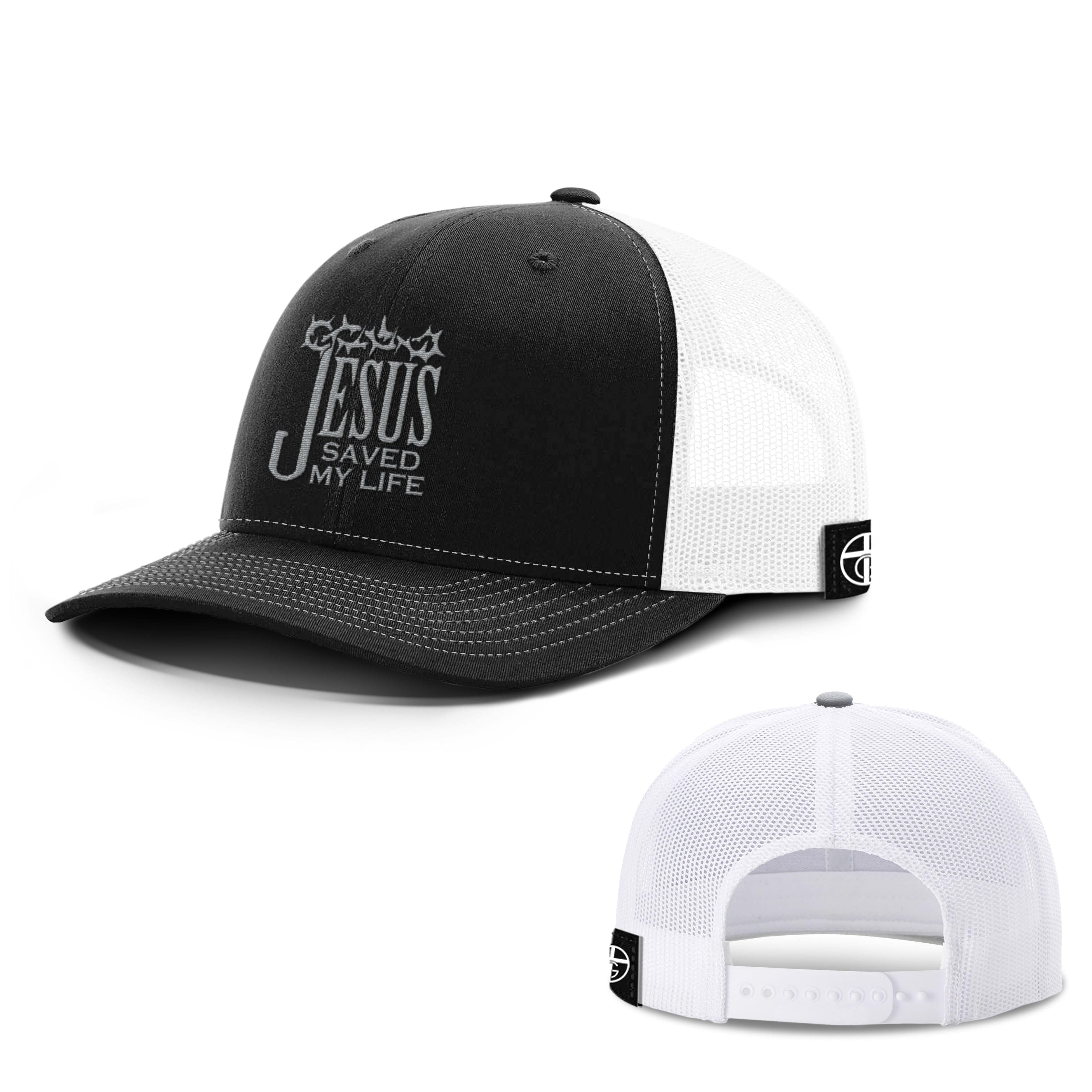 Our True God Hat Snapback / Black and White / One Size Jesus Saved My Life DBD Edition Hats